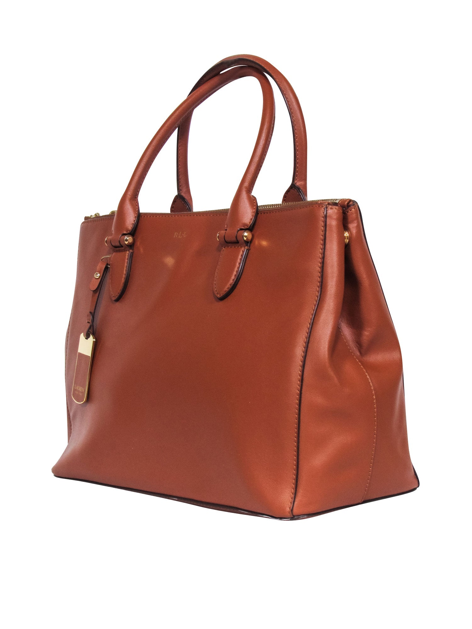 Lauren Ralph Lauren - Stunning Tan Leather Large Tote Bag