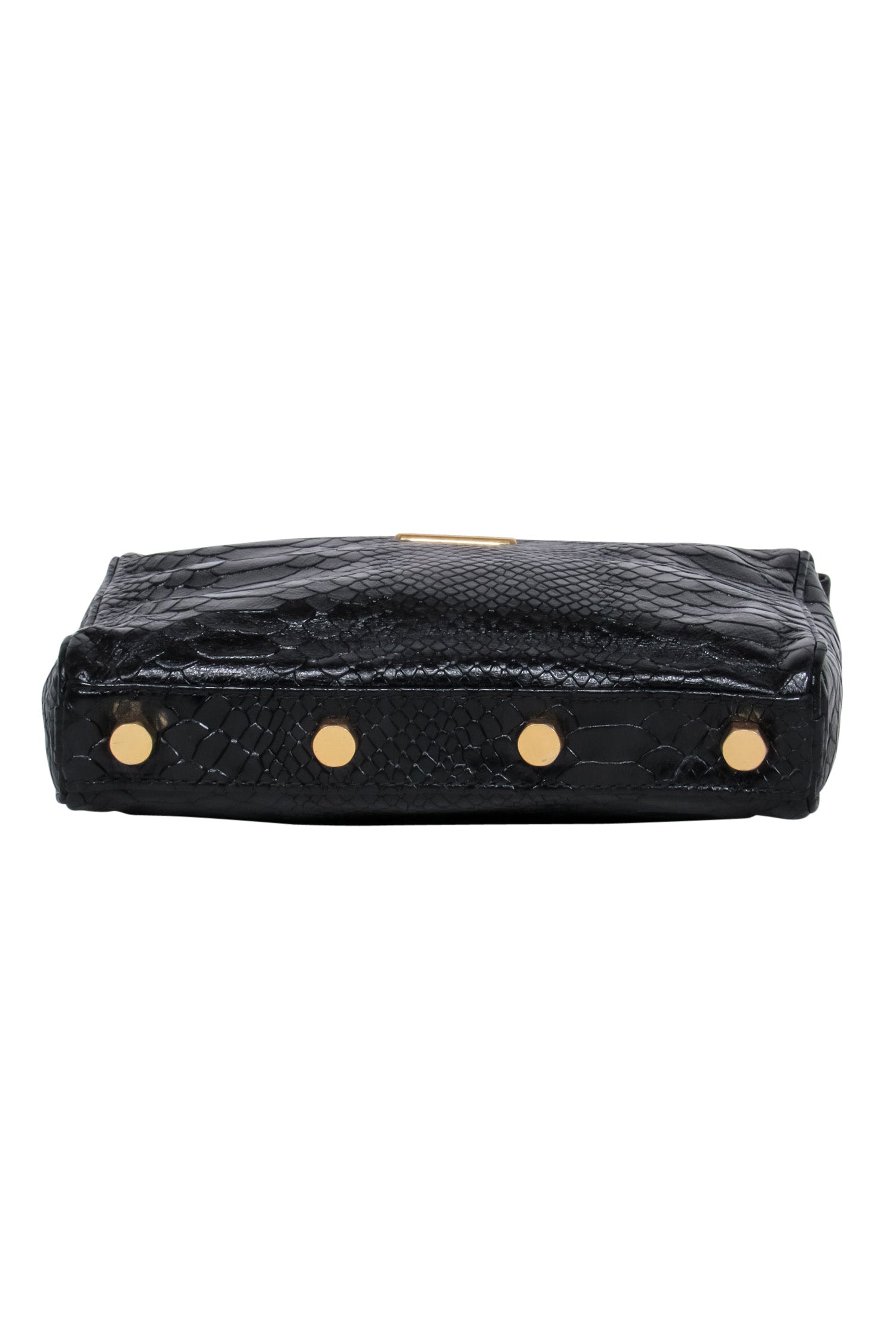 Rebecca Minkoff - Stunning Black Embossed Crocodile Leather Crossbody Bag
