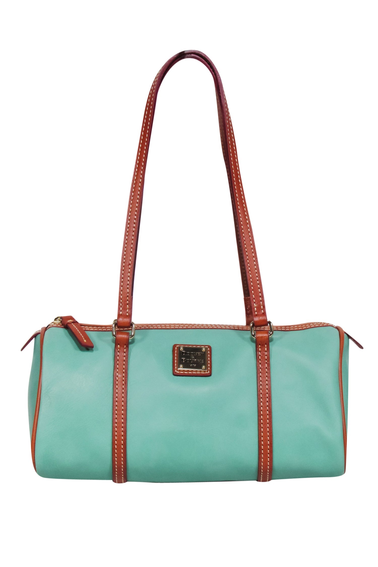 Dooney & Bourke - Stunning Jade Green Leather Barrel Bag