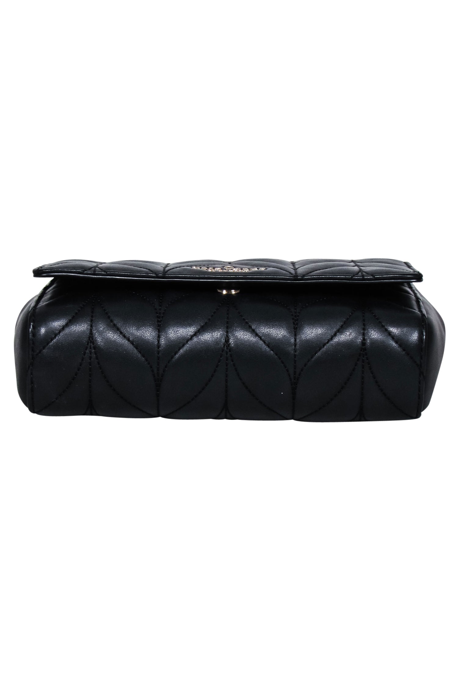 Kate Spade Black Quilted Leather Crossbody Bag - Stylish and Edgy
