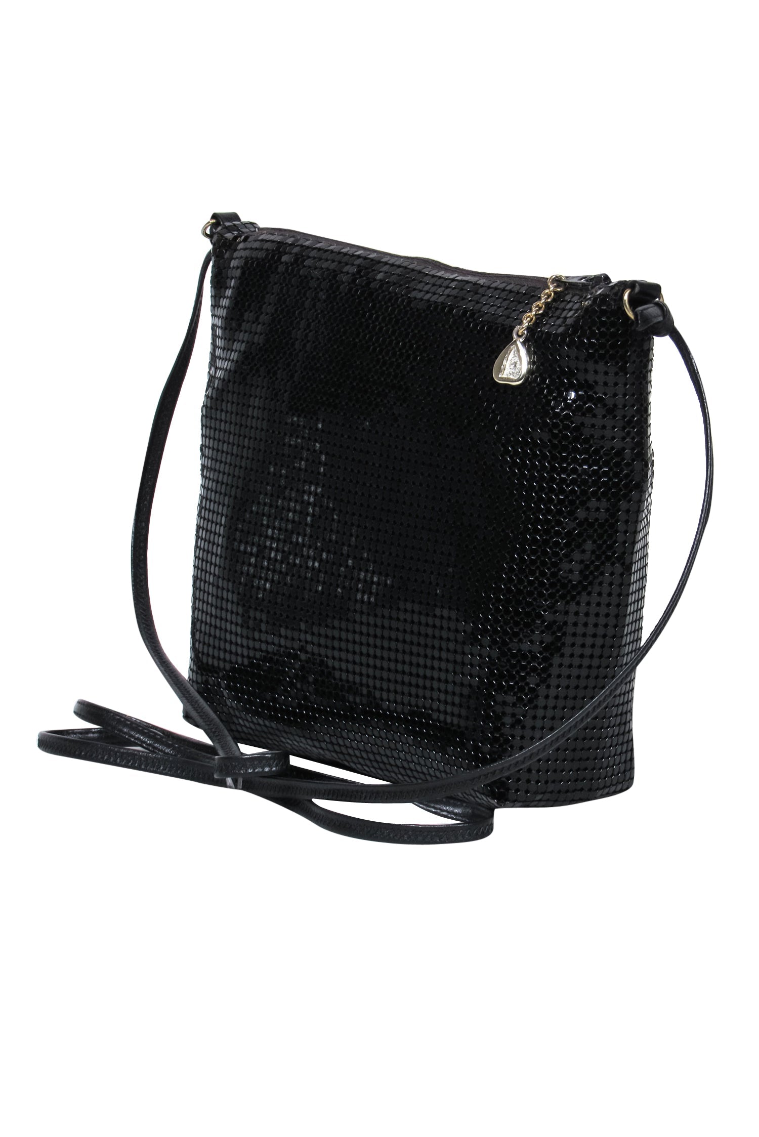 Whiting & Davis - Sparkling Black Sequin Crossbody Bag