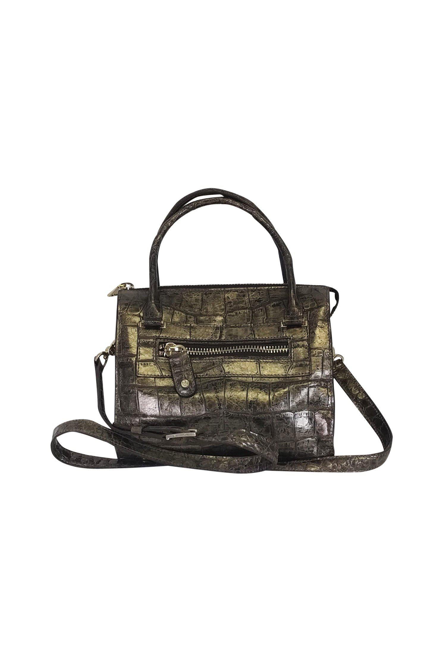 Eric Javits Metallic Brown Glam Mini Bag