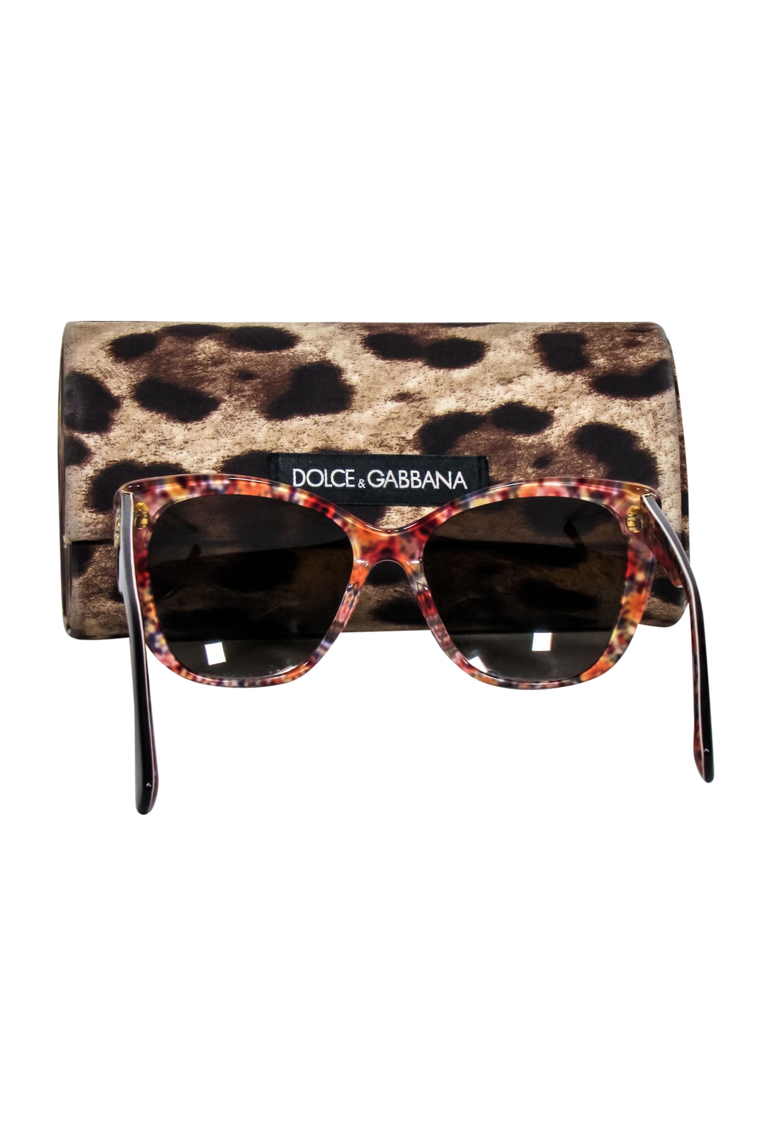 Dolce & Gabbana Brown Tortoise Shell Cat Eye Sunglasses