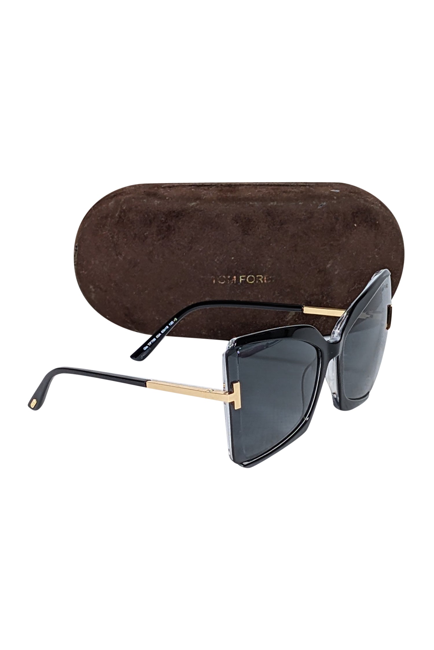 Tom Ford Jacquetta Black & Gold Glam Sunglasses