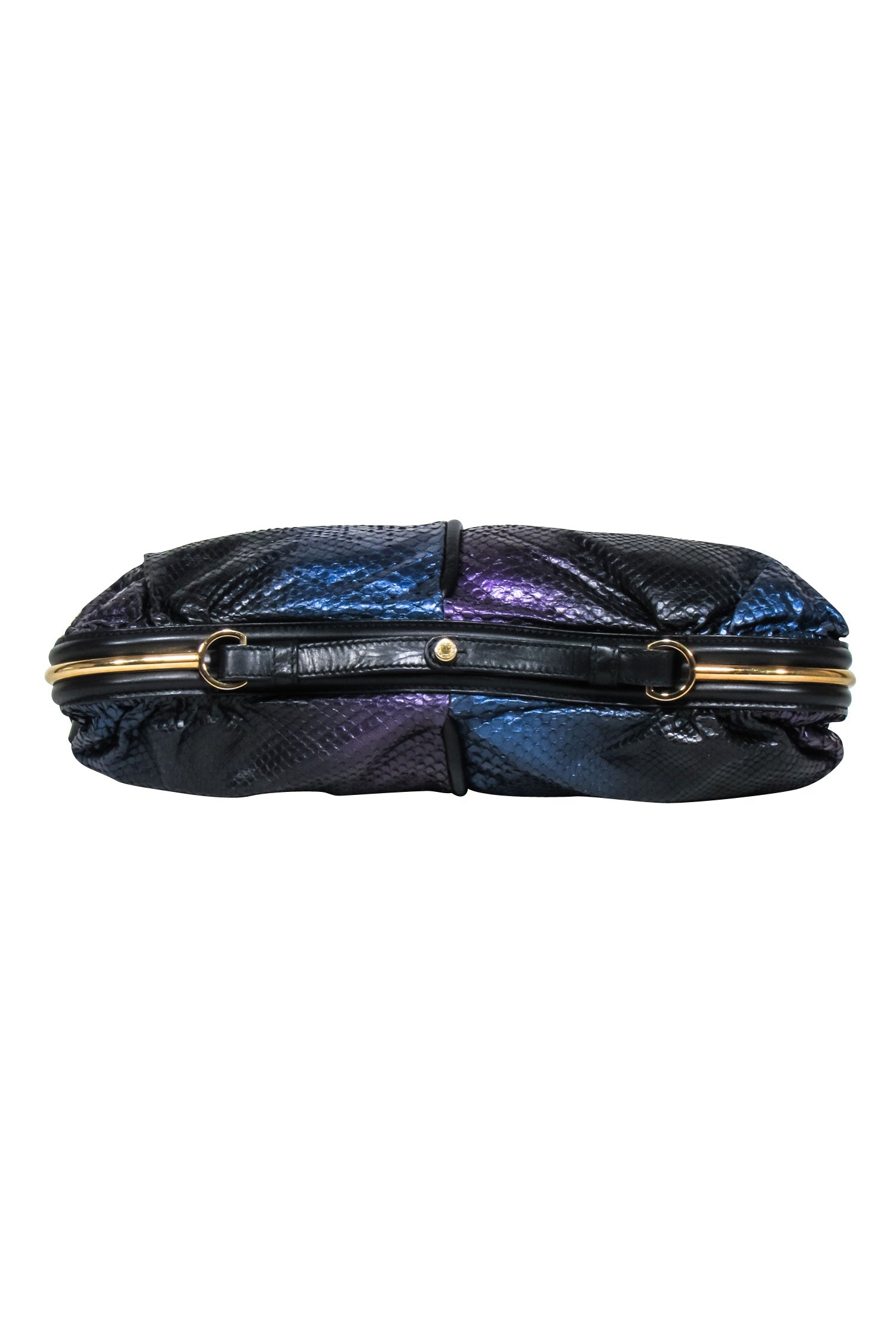 Jimmy Choo - Stunning Purple, Blue & Black Metallic Python Shoulder Bag