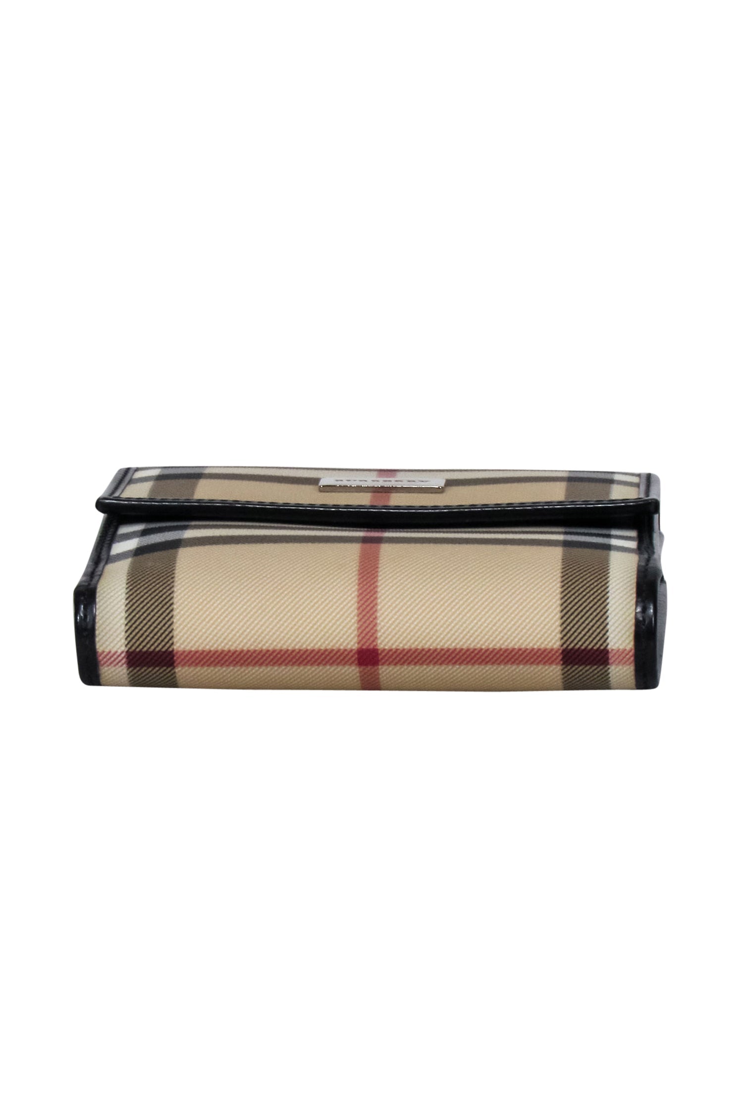 Burberry's Stunning Beige Signature Plaid Square Wallet