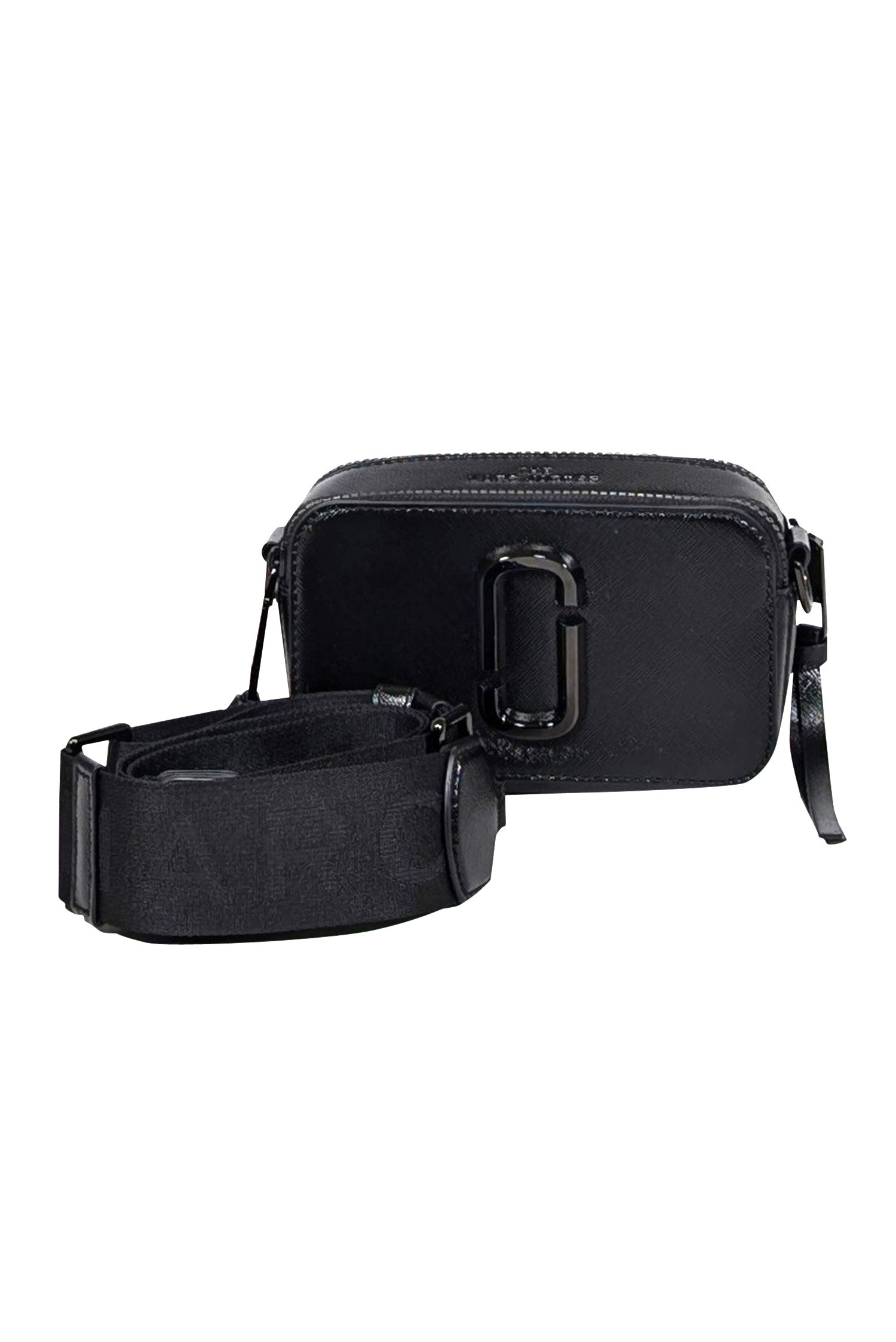 Marc Jacobs' Stunning Black Saffiano Leather Snapshot Crossbody Bag