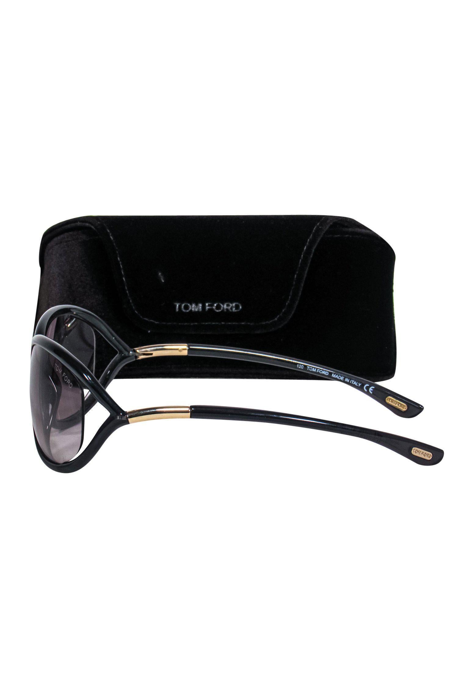 Tom Ford Black Oval Jennifer Sunglasses - Style Icon