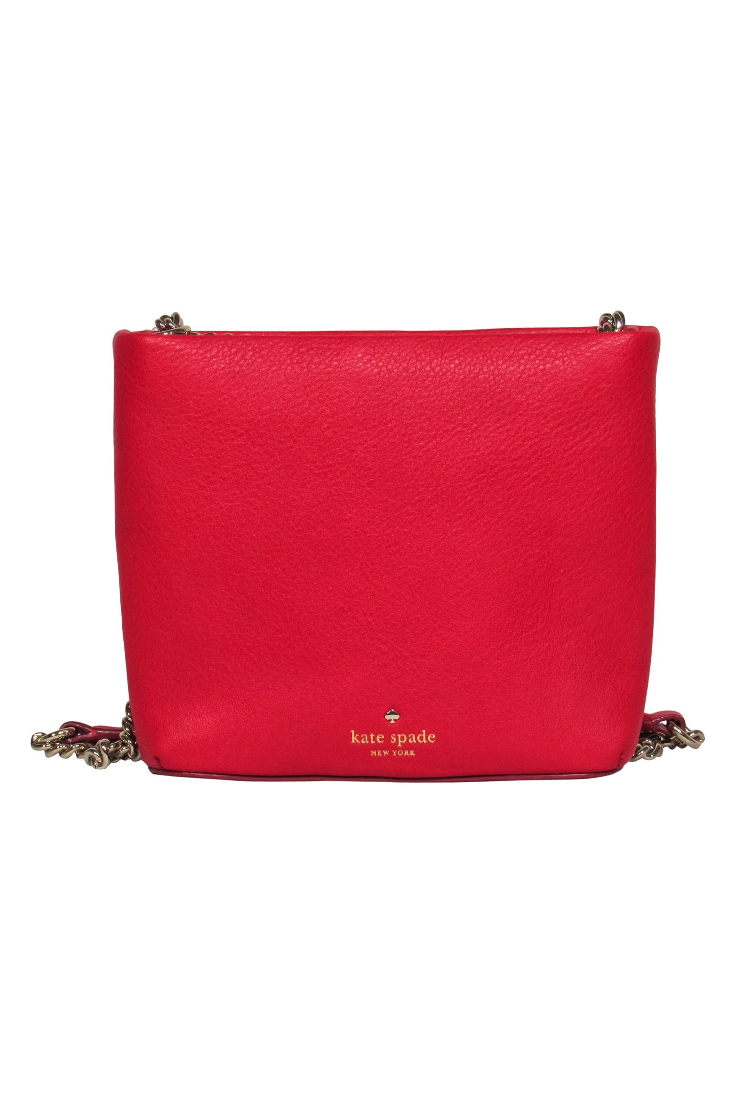 Kate Spade Red Leather Pearl-Accented Crossbody: A Chic Fashion Statement