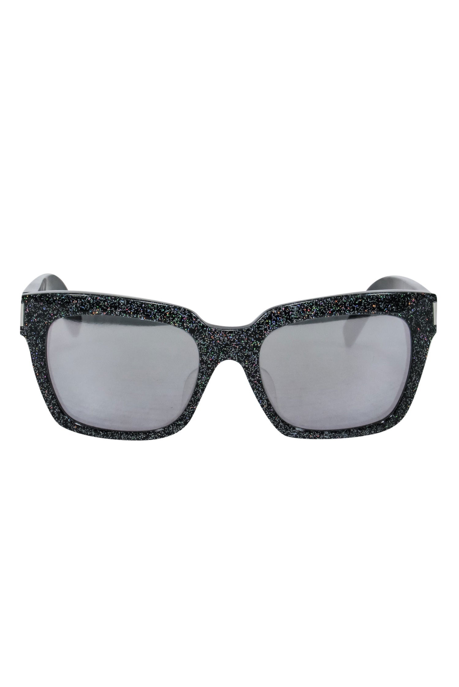 Yves Saint Laurent Glitter Square Mirrored Sunglasses - Unleash Your Glam!