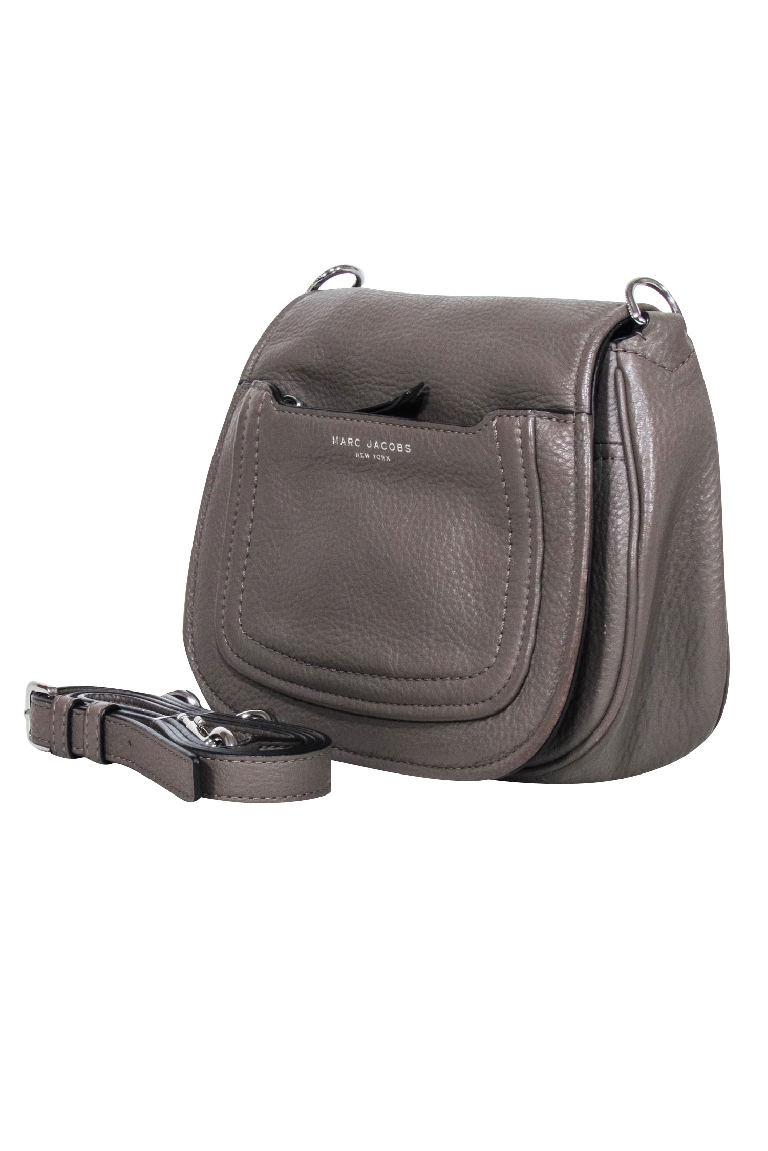 Marc Jacobs Taupe Pebbled Leather Crossbody Bag - Elevate Your Style!