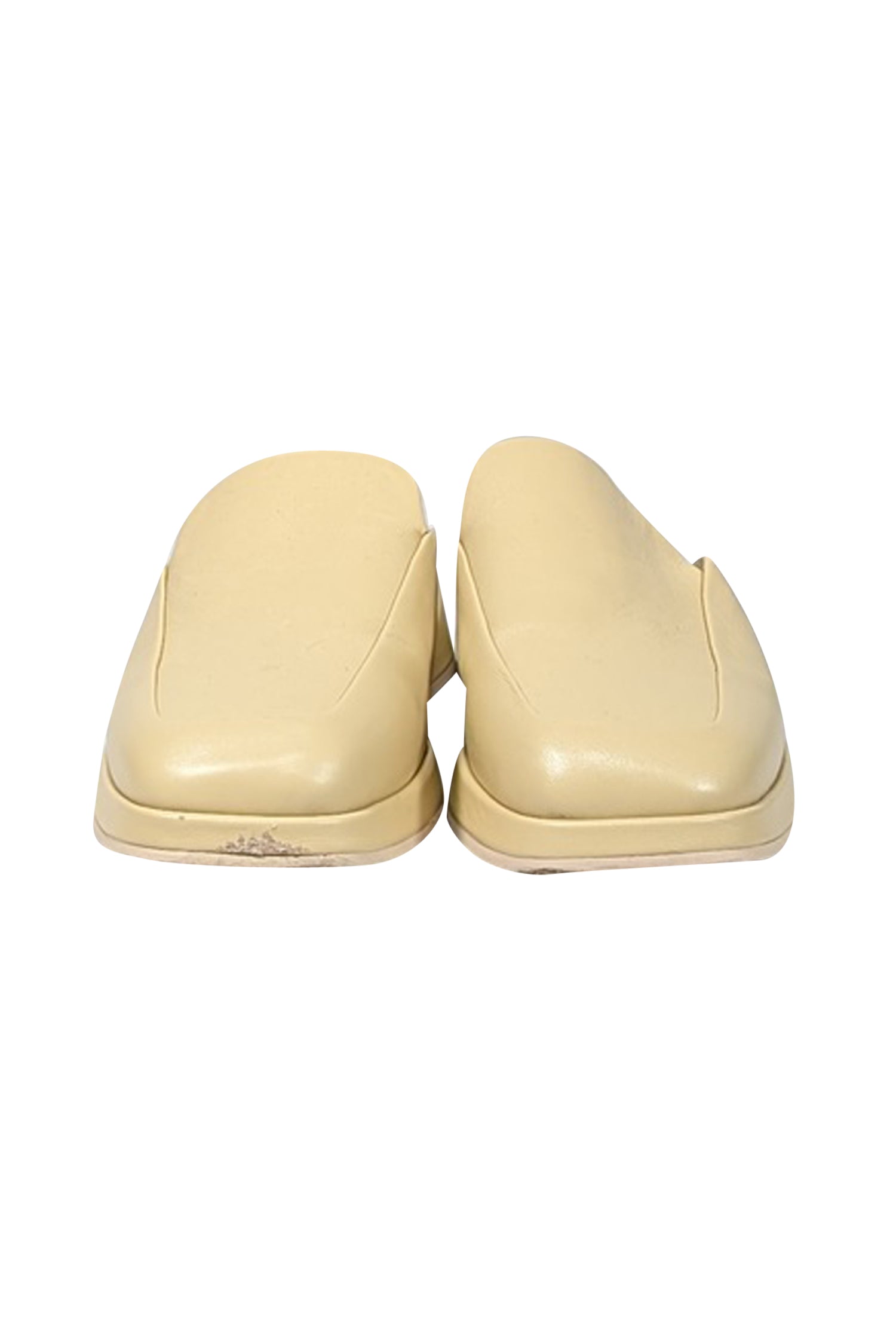 Vince Cream Leather Slip-On Mules - Size 8: Elevate Your Style!