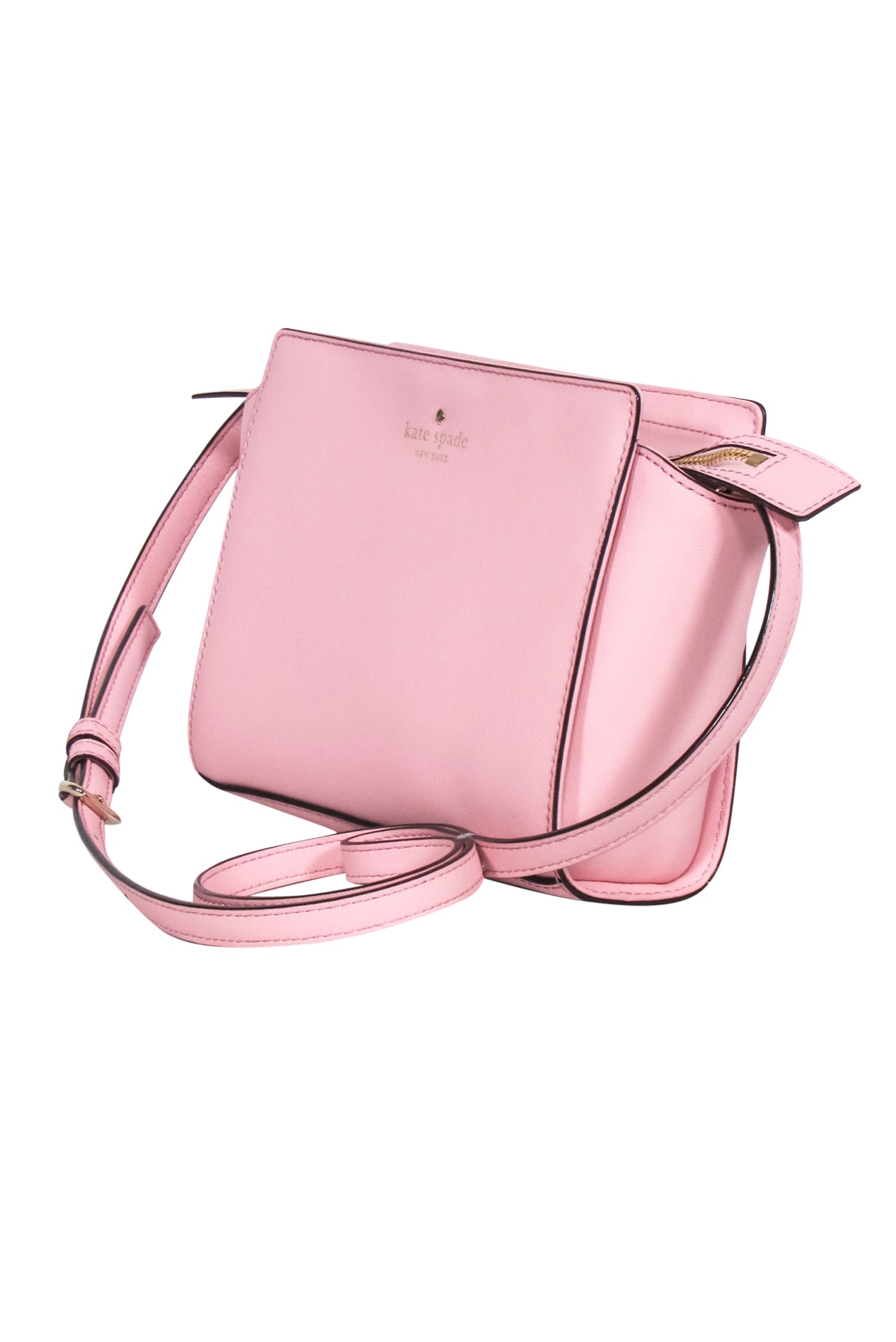 Kate Spade - Charming Light Pink Leather Structured Crossbody