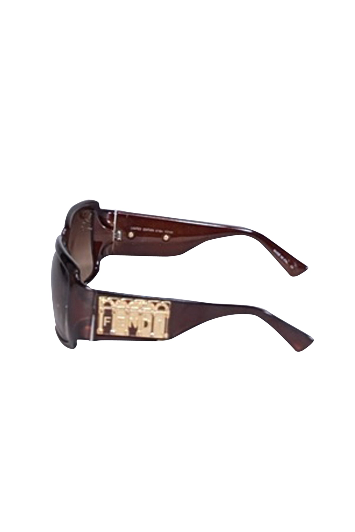 Fendi Brown Bold Logo Side Sunglasses - Make a Fashion Splash!