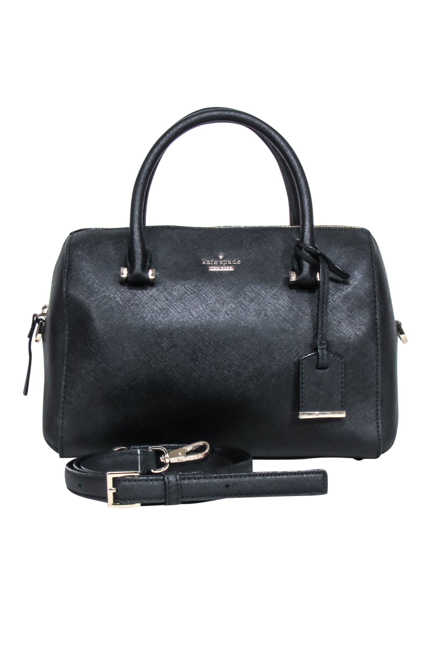Kate Spade's Stunning Black Small Barrel Crossbody Bag