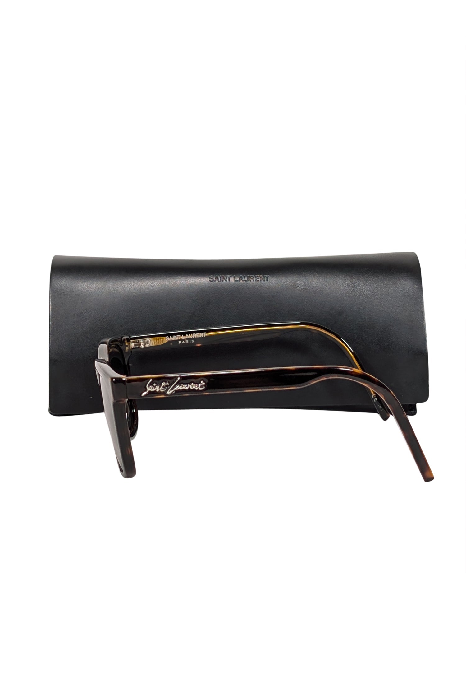 Yves Saint Laurent Brown Tortoise Square Sunglasses - A Chic Fall Essential