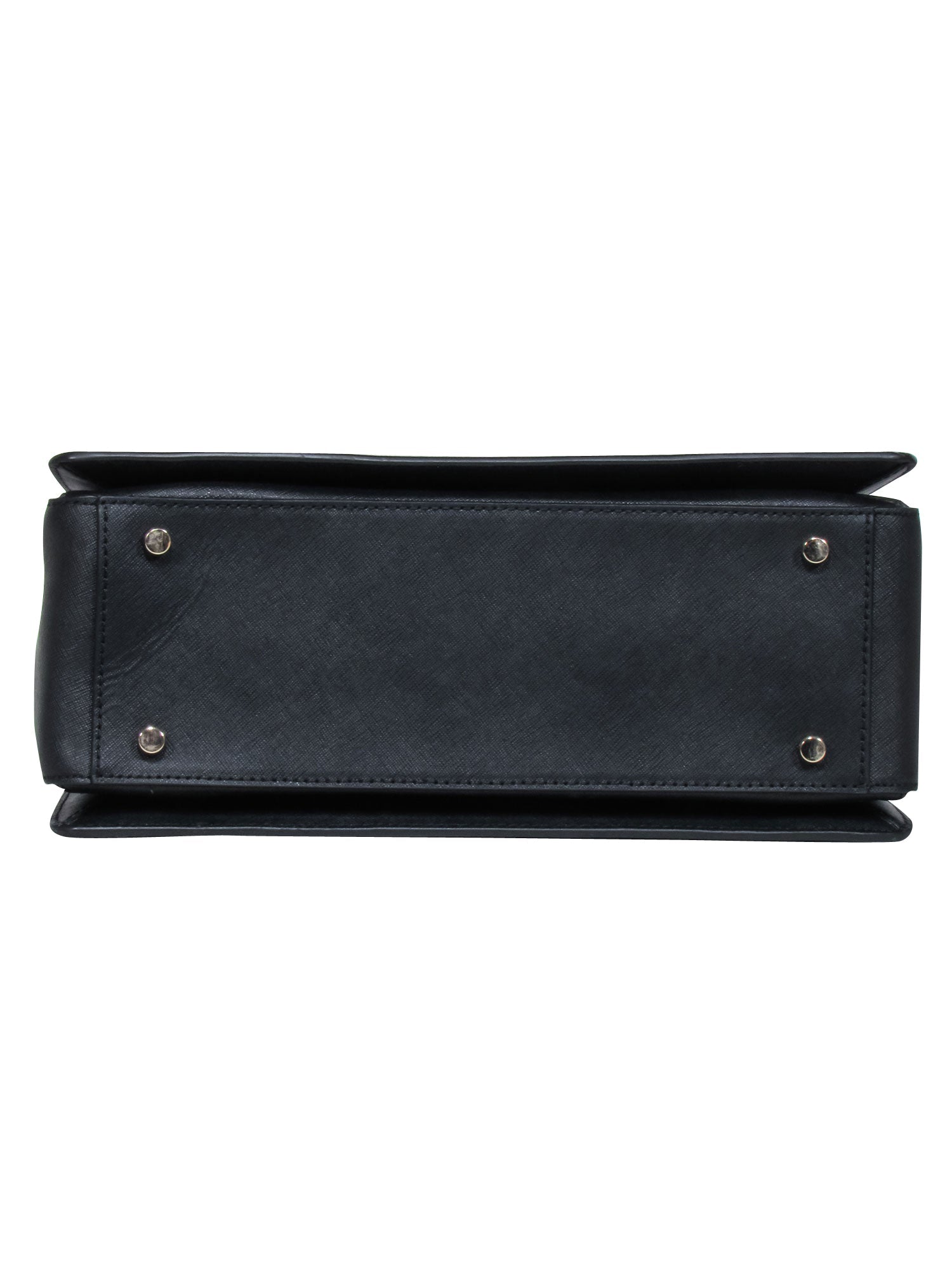 Kate Spade's Alluring Black Top Handle Satchel with Detachable Strap