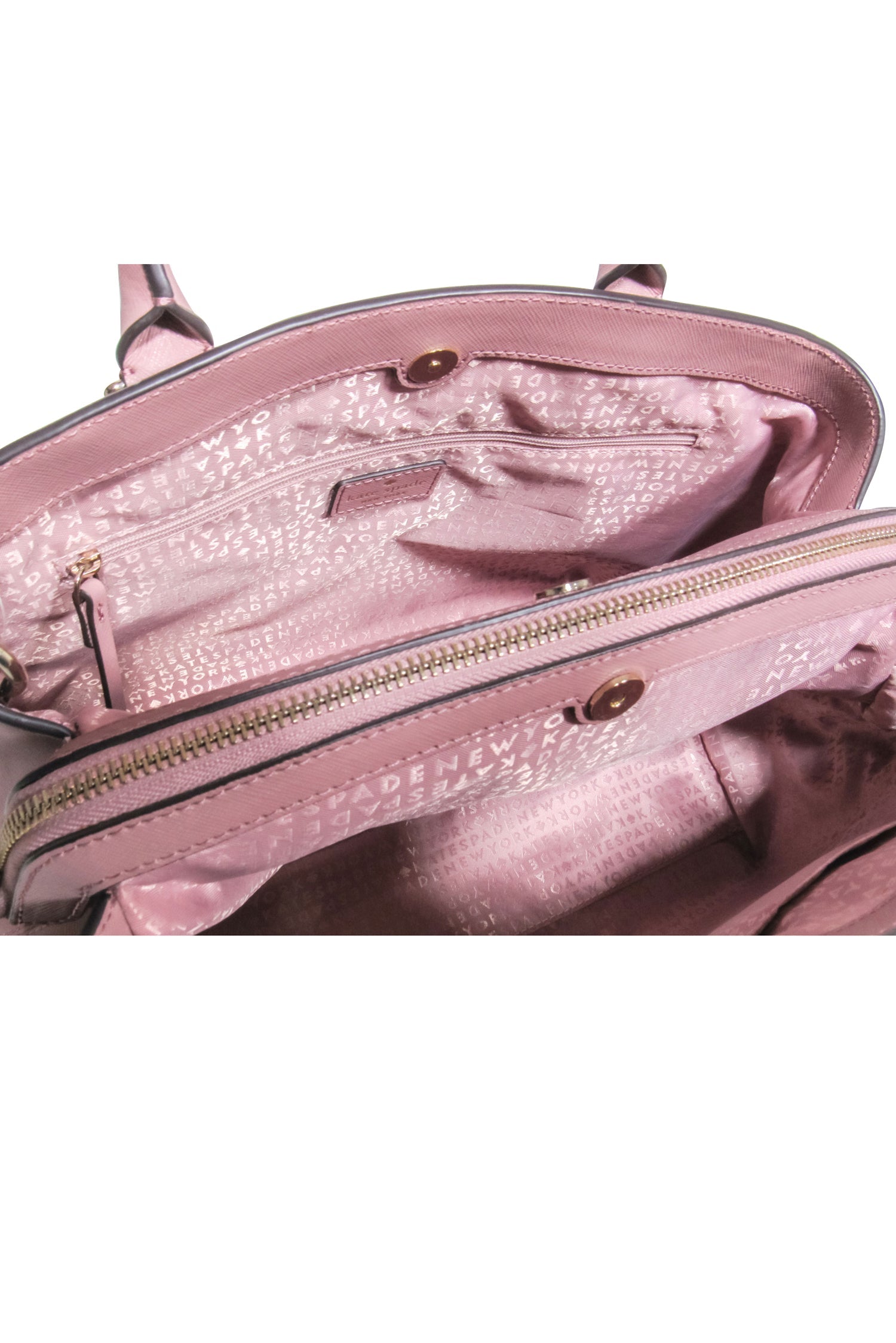 Kate Spade - Chic Mauve Saffiano Leather Satchel for Trendy Office Goers