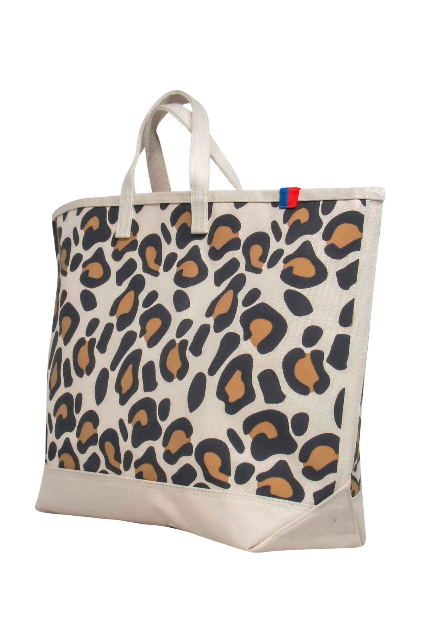 Kule - Stunning Large Beige & Brown Leopard Print Canvas Tote