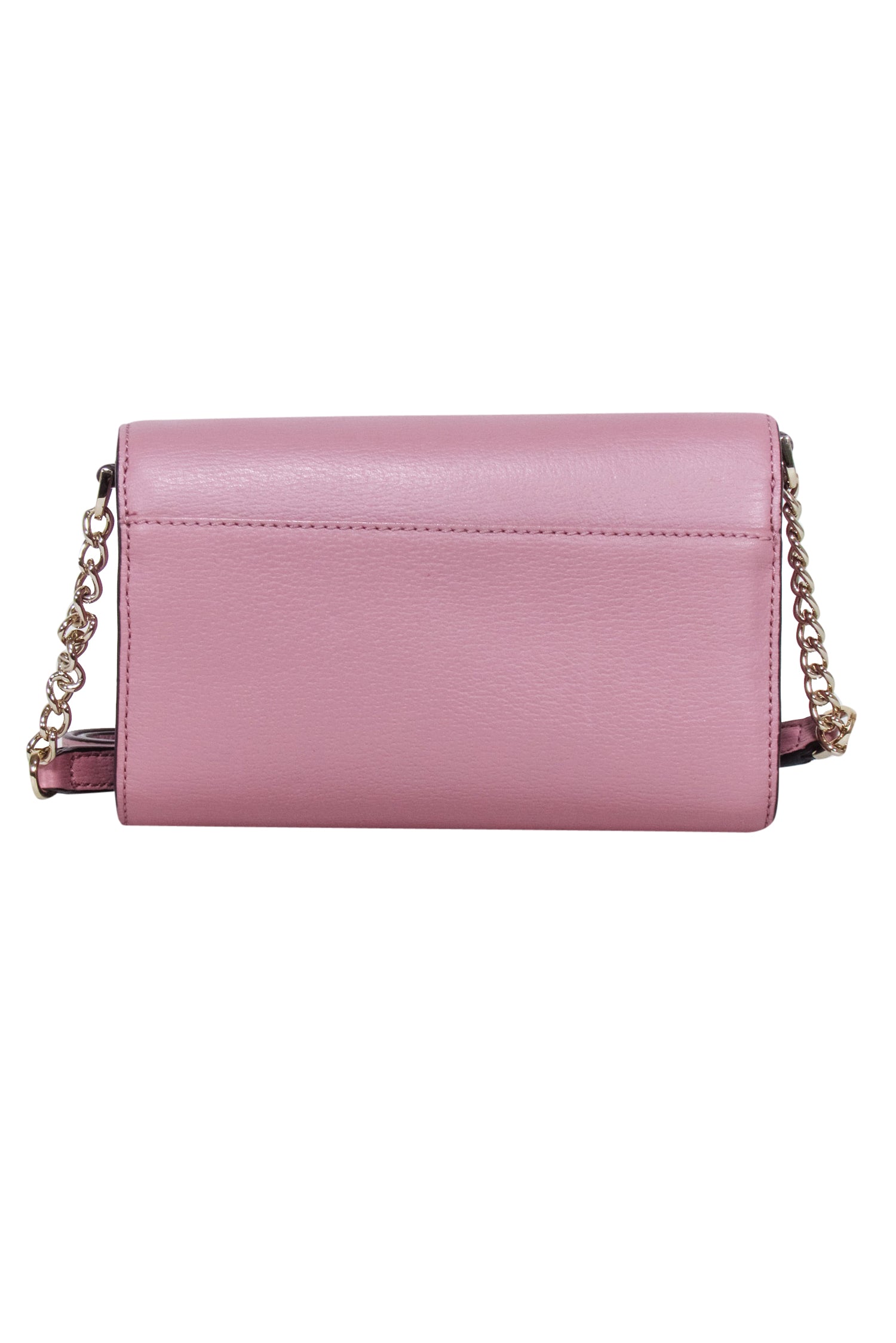 Kate Spade Mauve Pink Leather Bow Front Flap Crossbody - The Ultimate Party Accessory