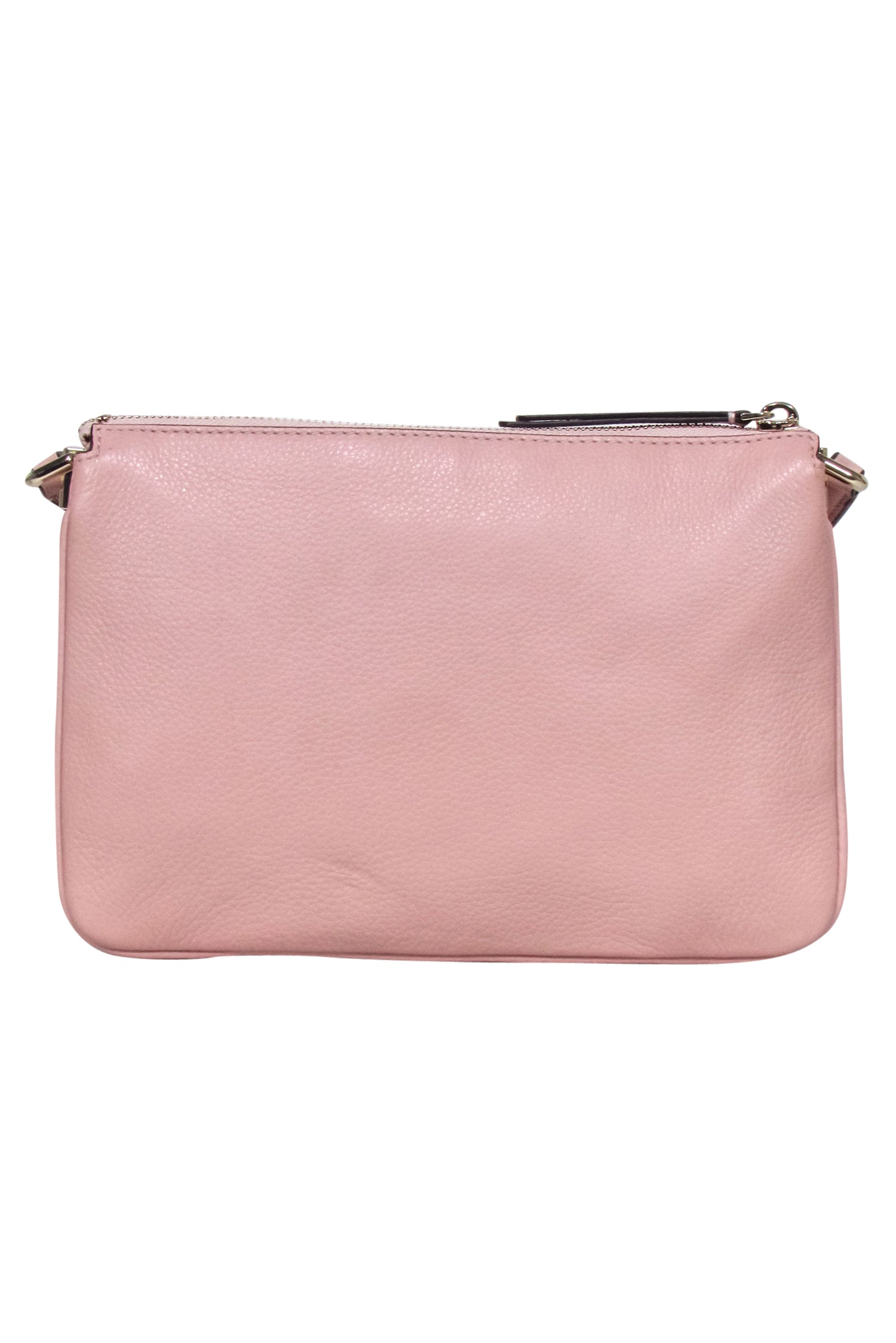 Kate Spade Light Pink Pebbled Leather - Chic Triple Gusset Crossbody