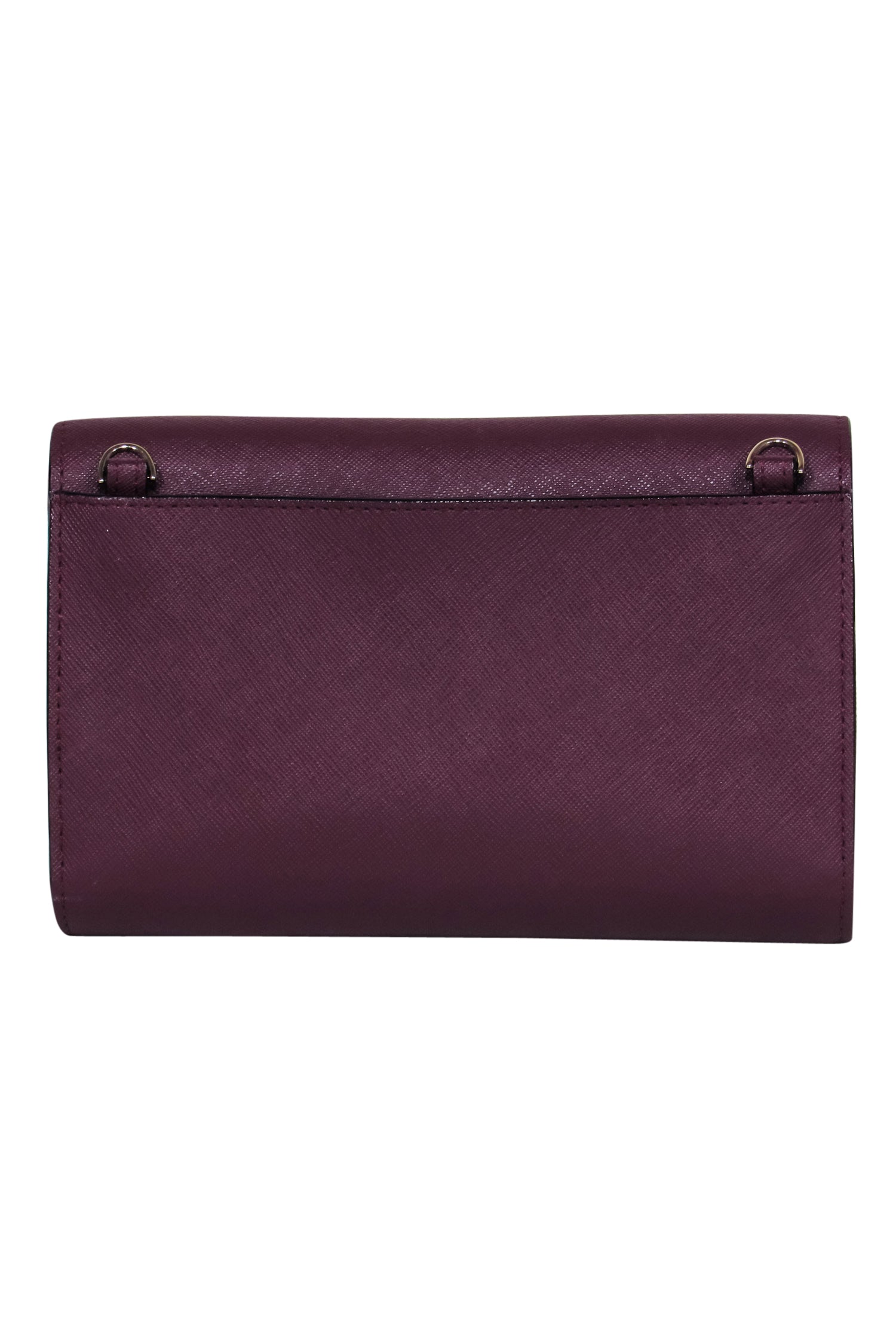 Kate Spade - Stunning Small Deep Purple Wallet-Style Fold-Over Crossbody
