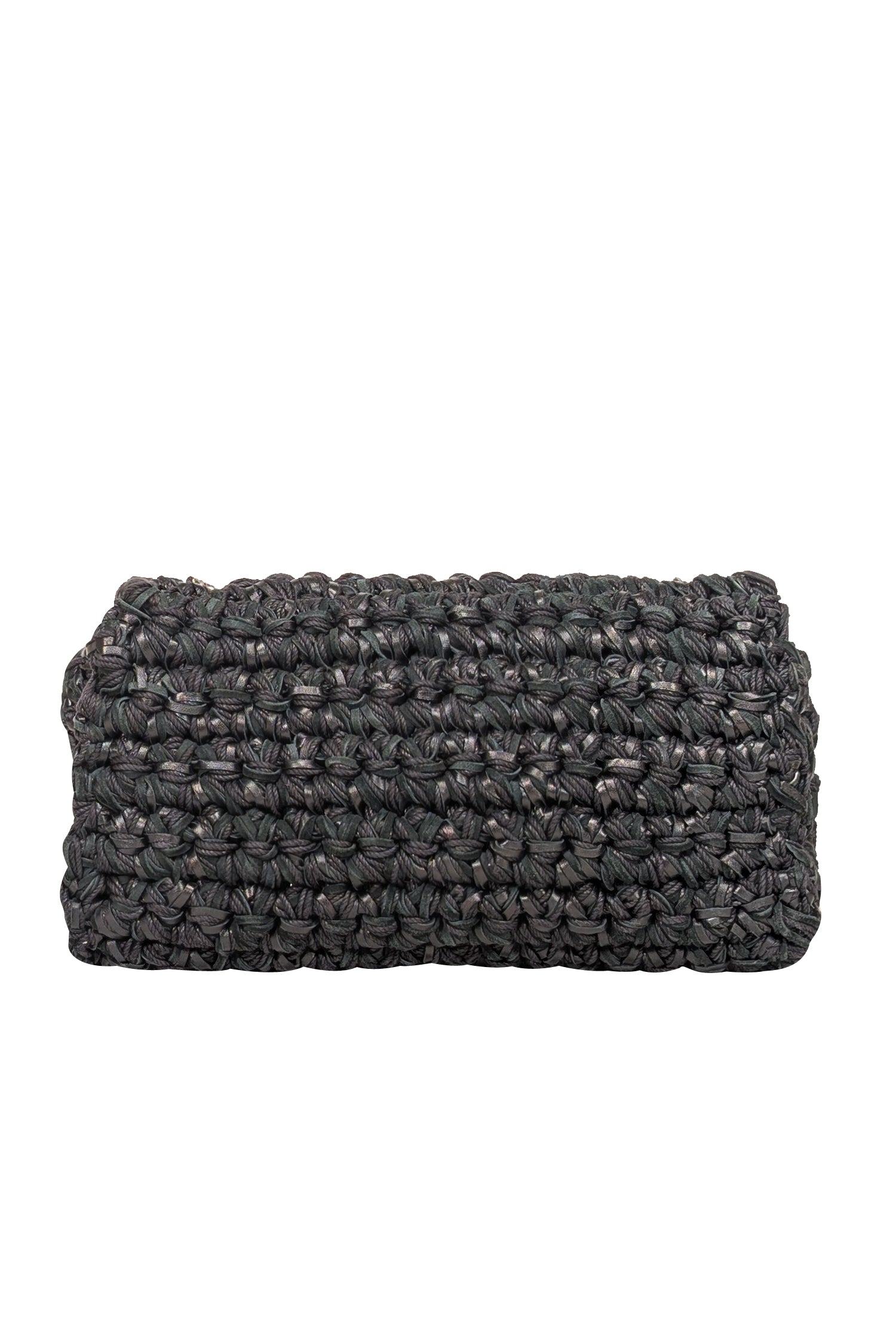Yves Saint Laurent's Stunning Black Raffia Medium Kate Crossbody Bag