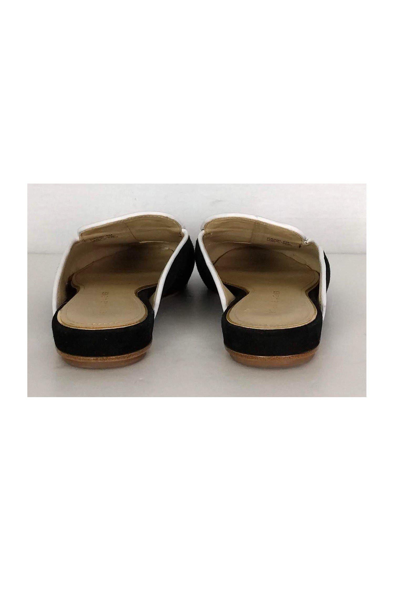 Etienne Aigner's Stylish Black Suede Slide Sandals - Size 6