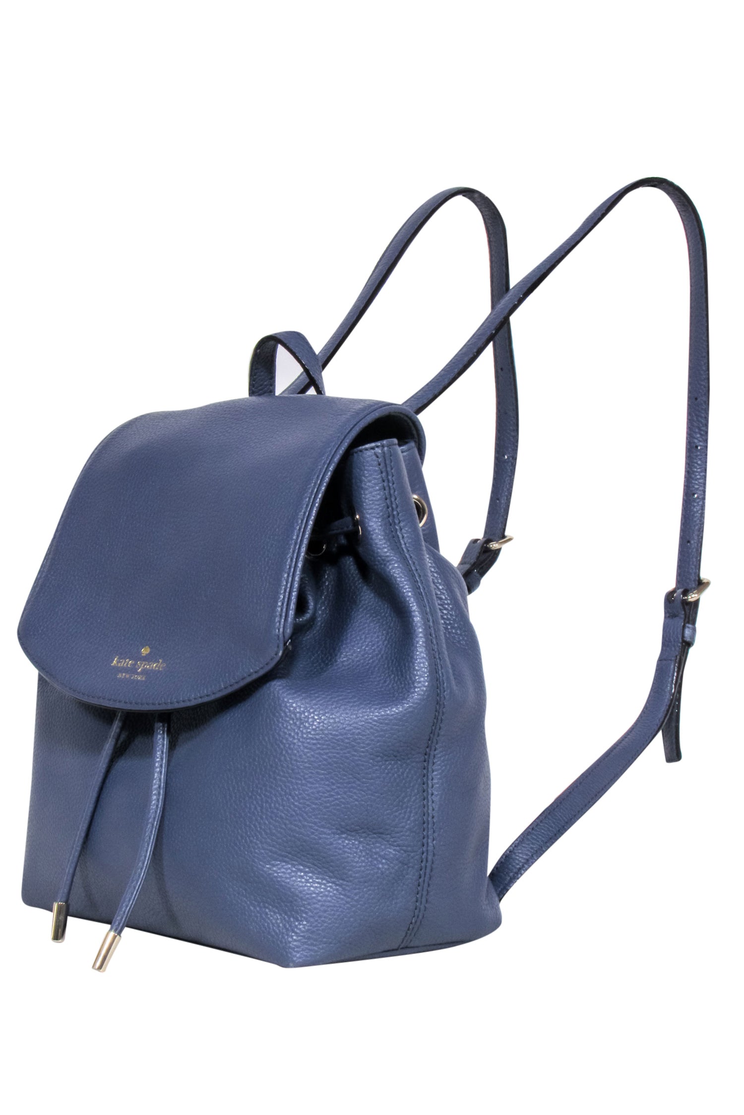 Kate Spade Navy Leather Fold-Over Mini Backpack: A Chic Companion