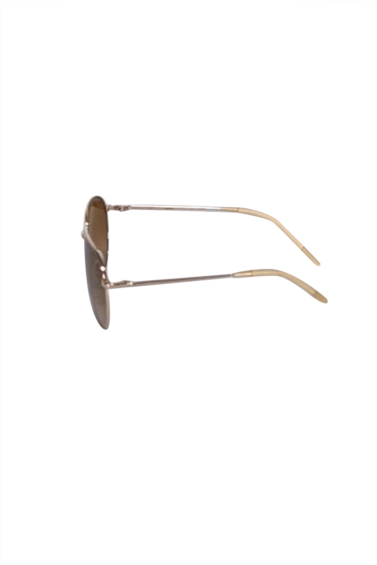 Oliver Peoples Benedict Gold Aviator Sunglasses with Tan Lenses - A Timeless Style Essential