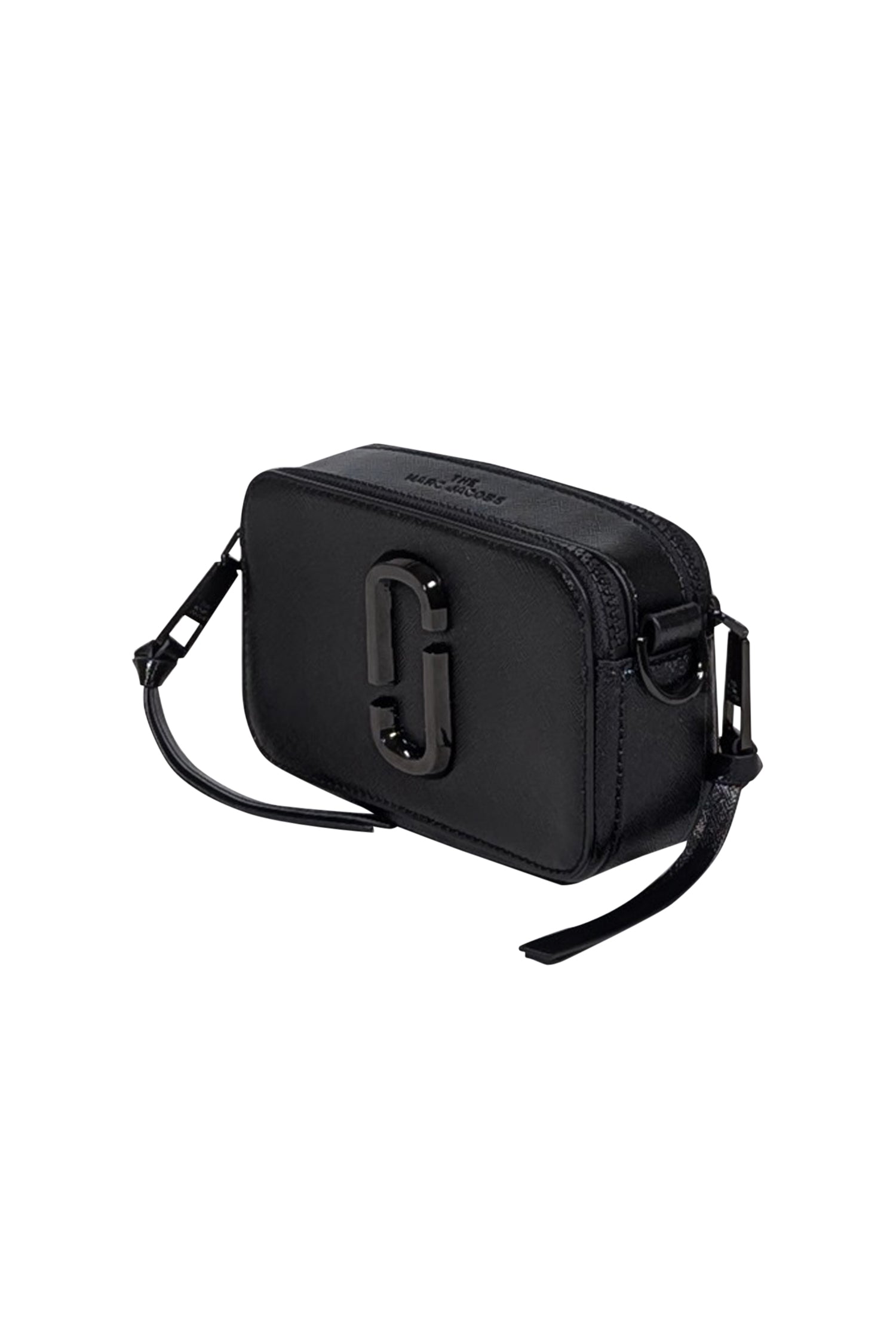 Marc Jacobs' Stunning Black Saffiano Leather Snapshot Crossbody Bag