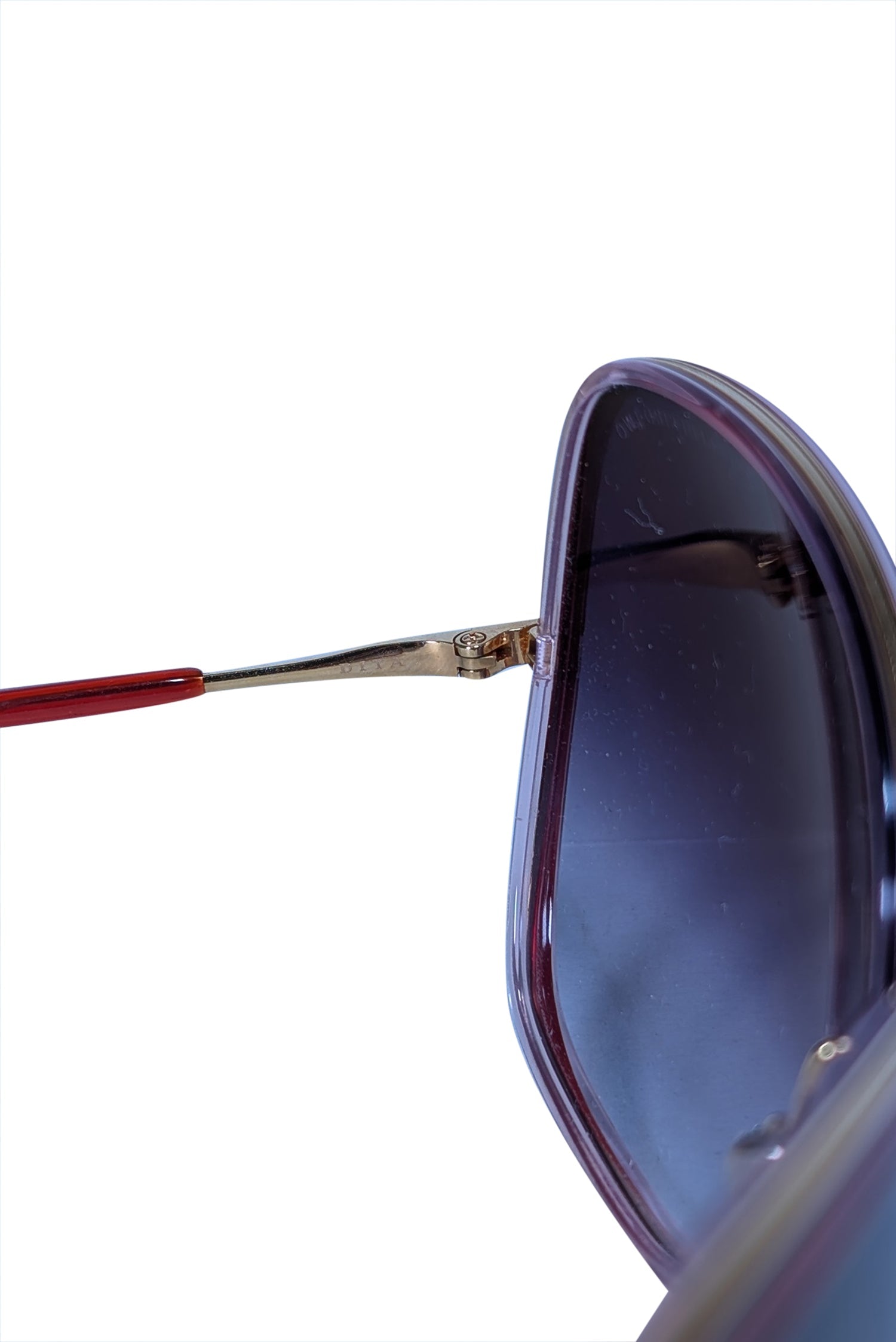 Dita Red & Gold Ombre Bluebird Two Large Sunglasses