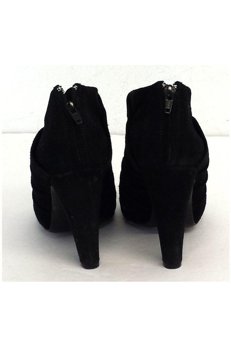 See by Chloe - Stunning Black Suede Embellished Booties in Size 9 - Grab Yours Now!