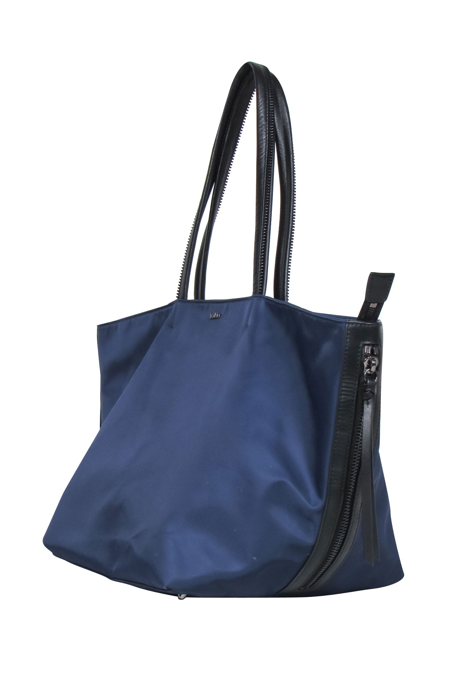 Botkier Navy Nylon Zipper Tote Bag - The Ultimate Spacious Companion