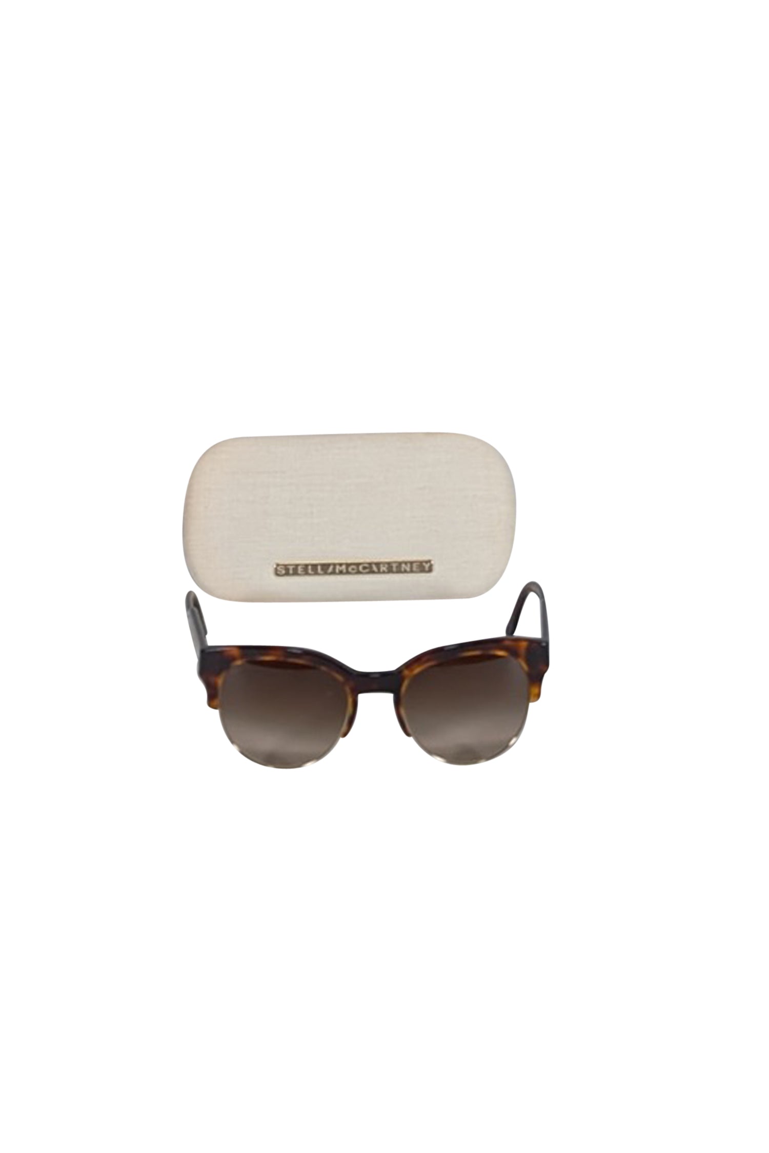 Stella McCartney's Quirky Brown Tortoise Round Sunglasses