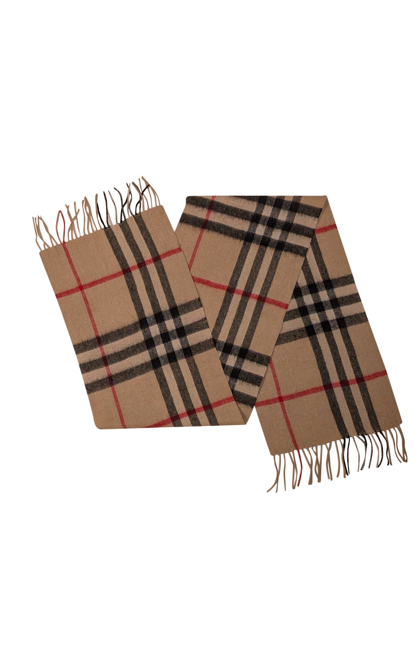Burberry - Irresistible Beige Signature Plaid Cashmere Scarf