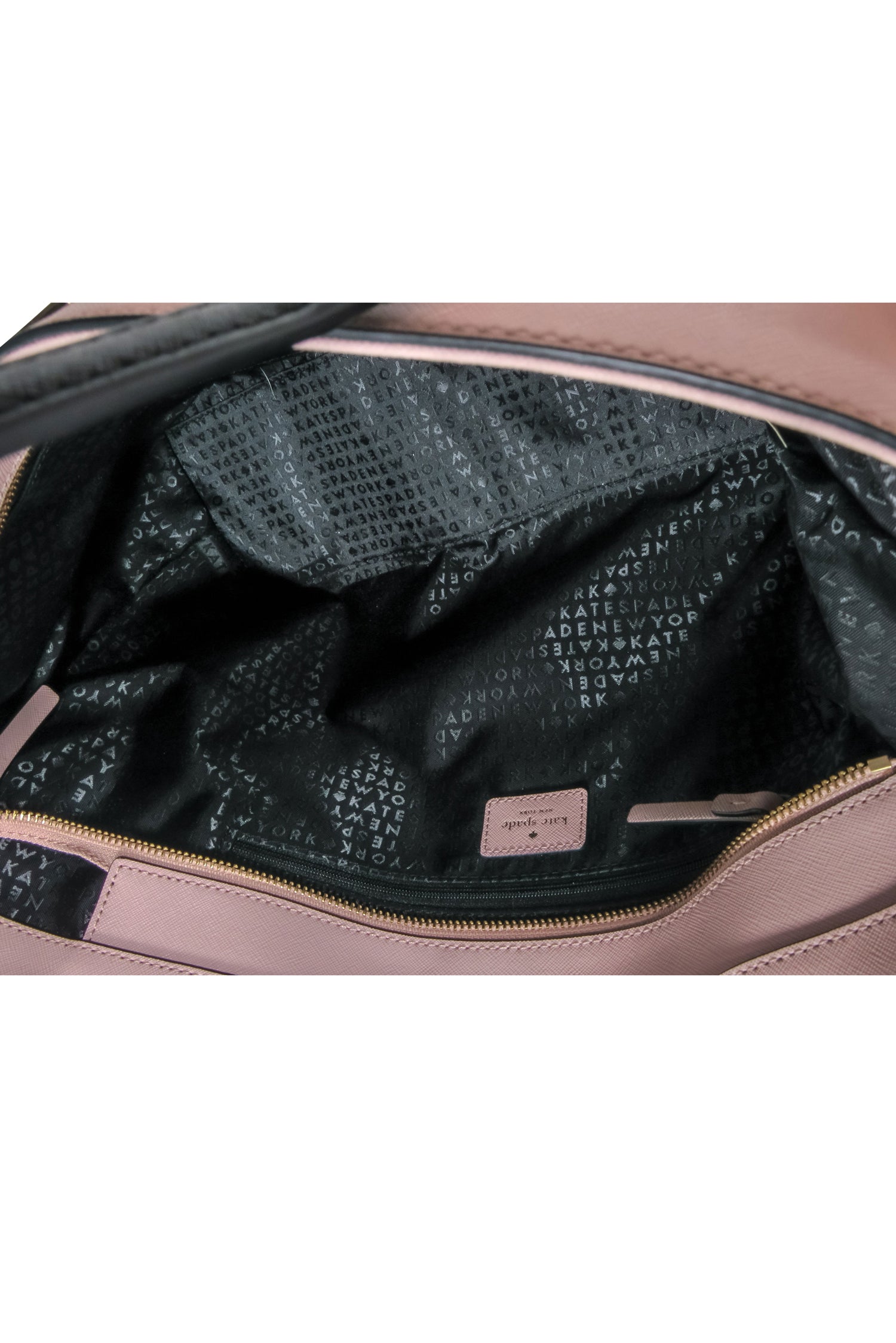 Kate Spade Dusty Pink & Black Medium Dally Zippered Tote - A Stylish Essential