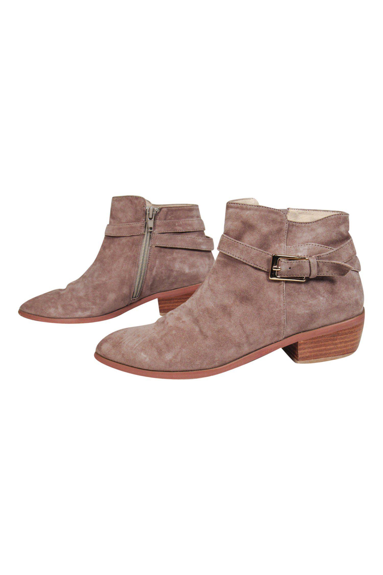 Barney's New York - Taupe Suede Ankle Booties in Size 6: A Must-Have for Style Enthusiasts