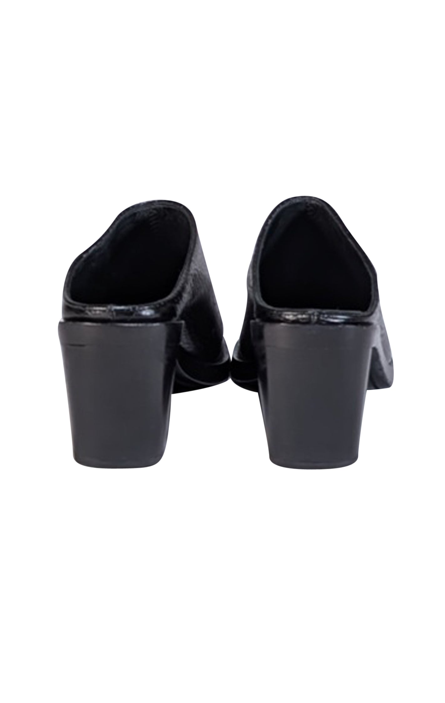 Rag & Bone - Stunning Black Croc Embossed Leather Mules Size 7