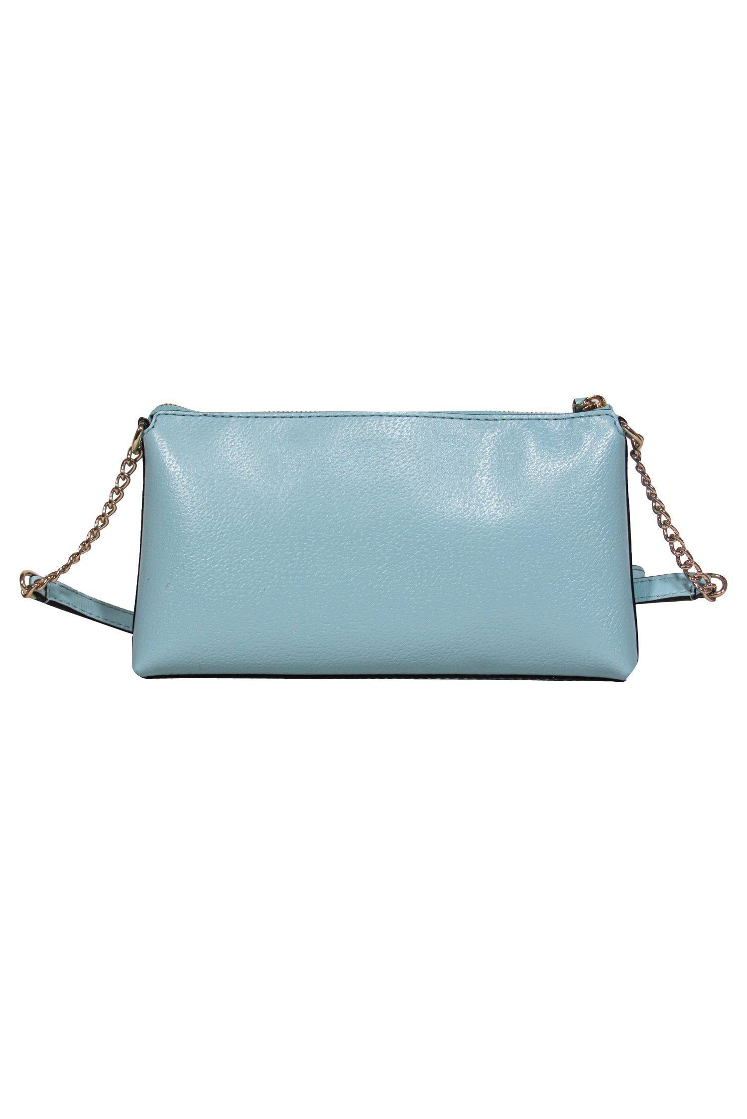 Kate Spade Robin Egg Blue Pebbled Leather Declan Crossbody - A Pop of Spring Color