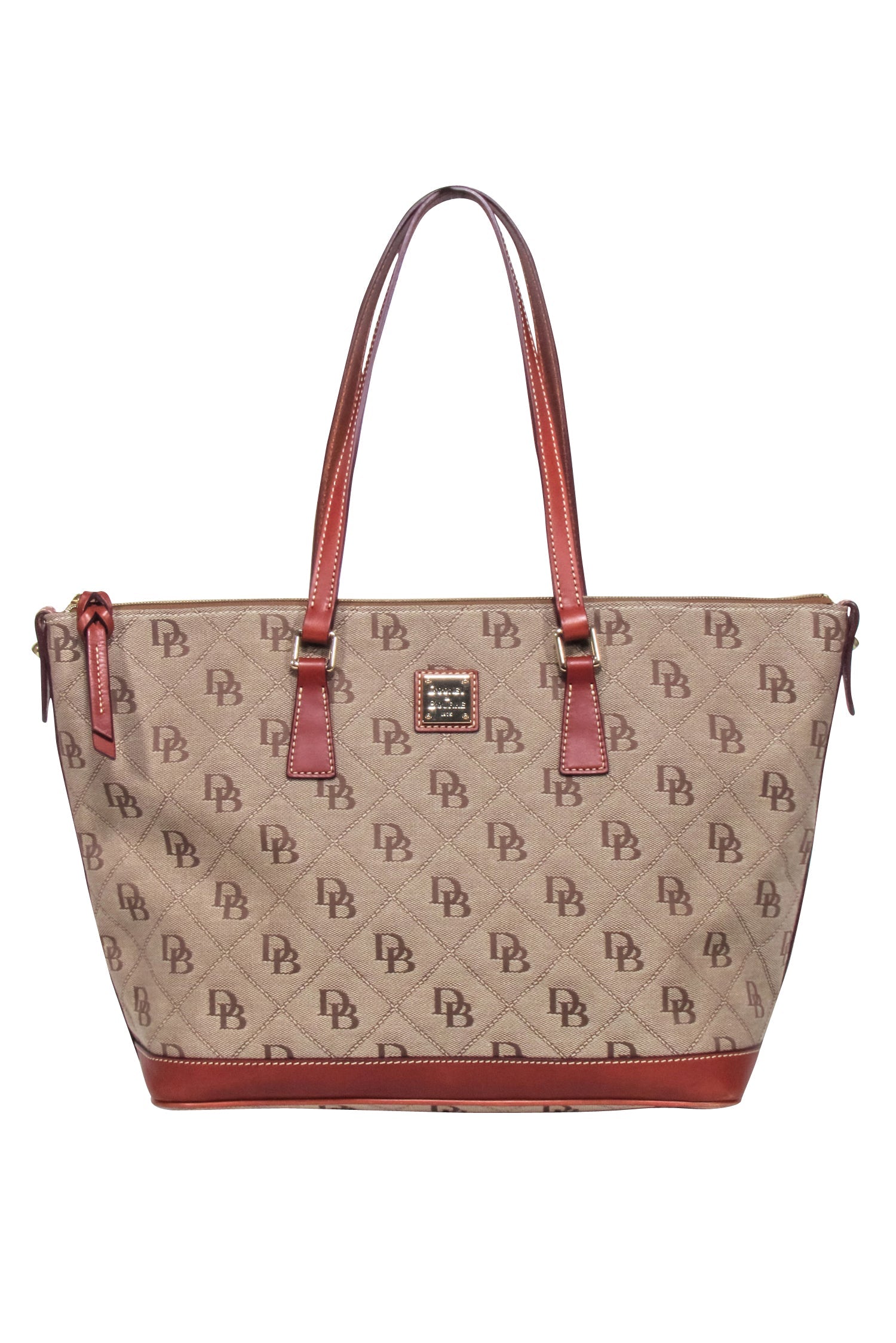 Dooney & Bourke - Stunning Brown Monogram Tote for City Adventures