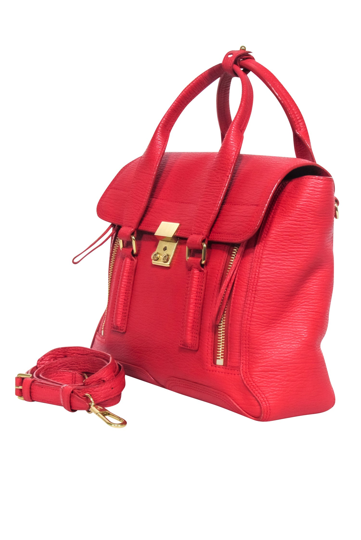 3.1 Phillip Lim Red Leather Pashli: A Fashion-Forward Satchel Bag