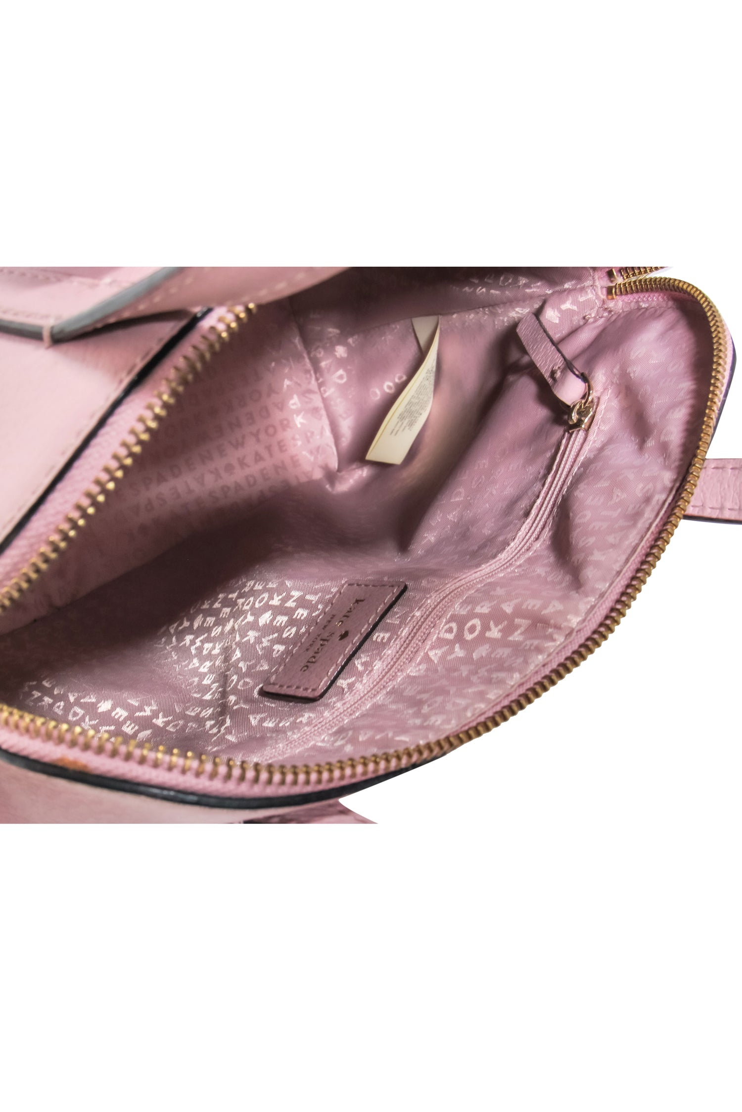 Kate Spade - Adorable Light Pink Pebbled Leather Convertible Satchel with a Charming Bow