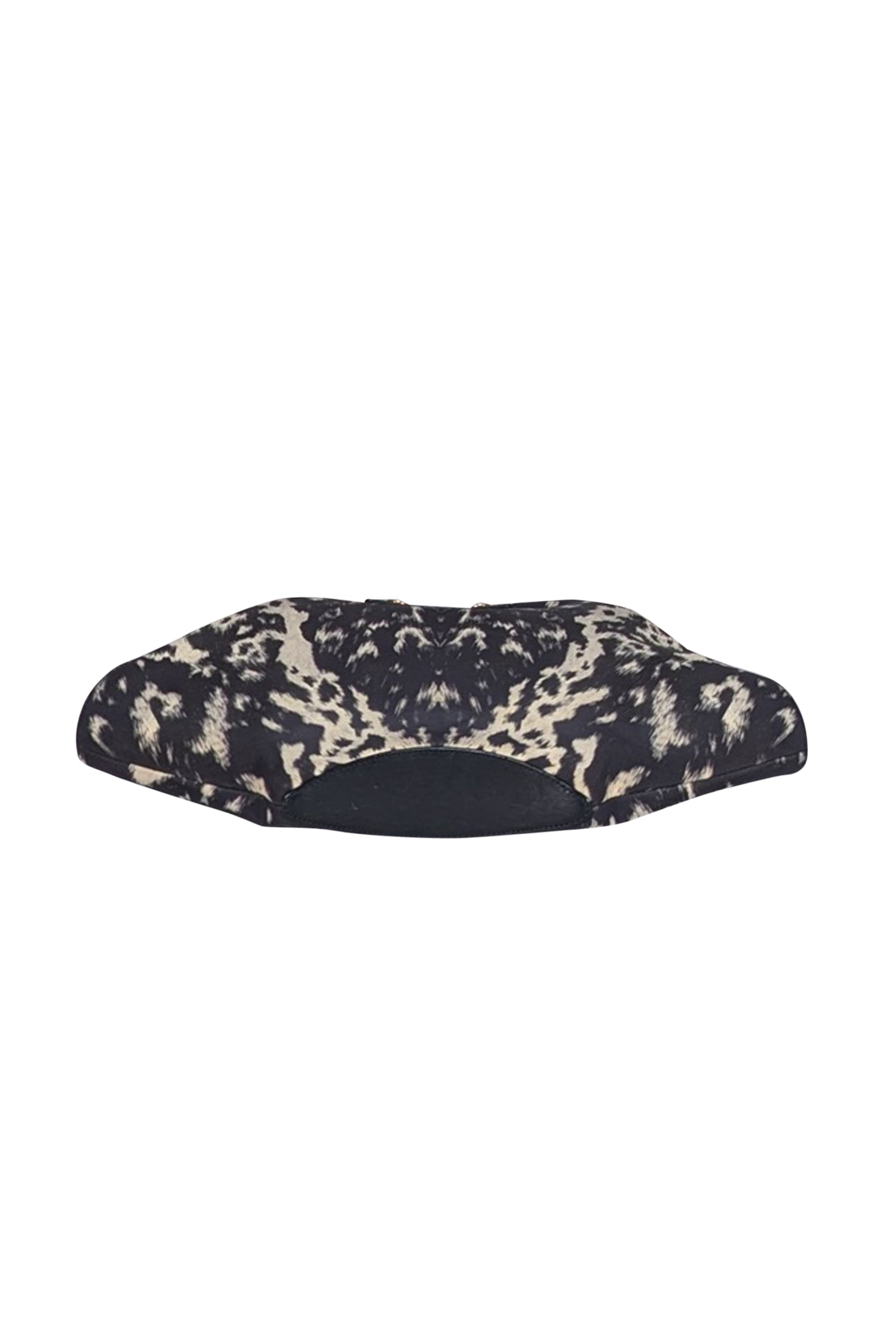 Alexander McQueen's Stunning Black & Cream Animal Print Manta Clutch Bag