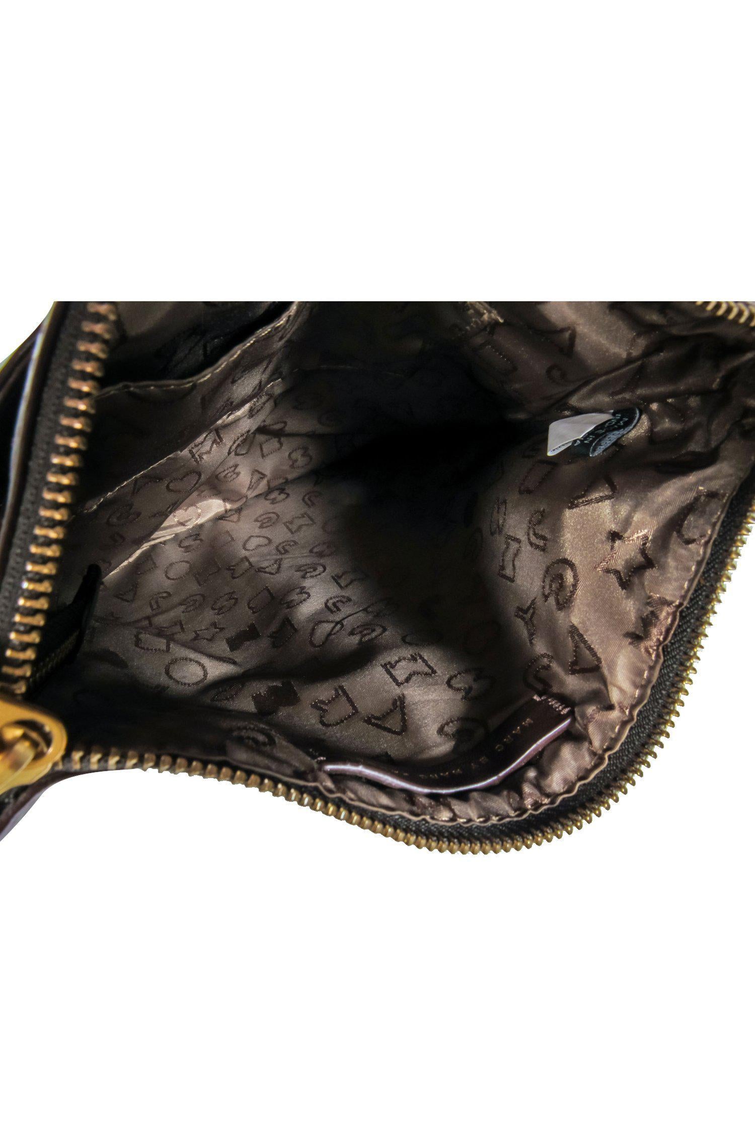 Marc by Marc Jacobs - Stunning Brown Patent Leather Reptile Embossed Crossbody