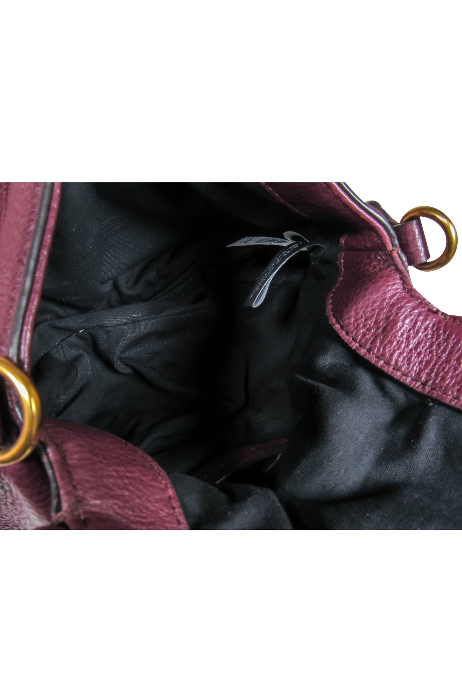 Marc by Marc Jacobs - Stunning Plum Pebbled Leather Saddle Crossbody Bag