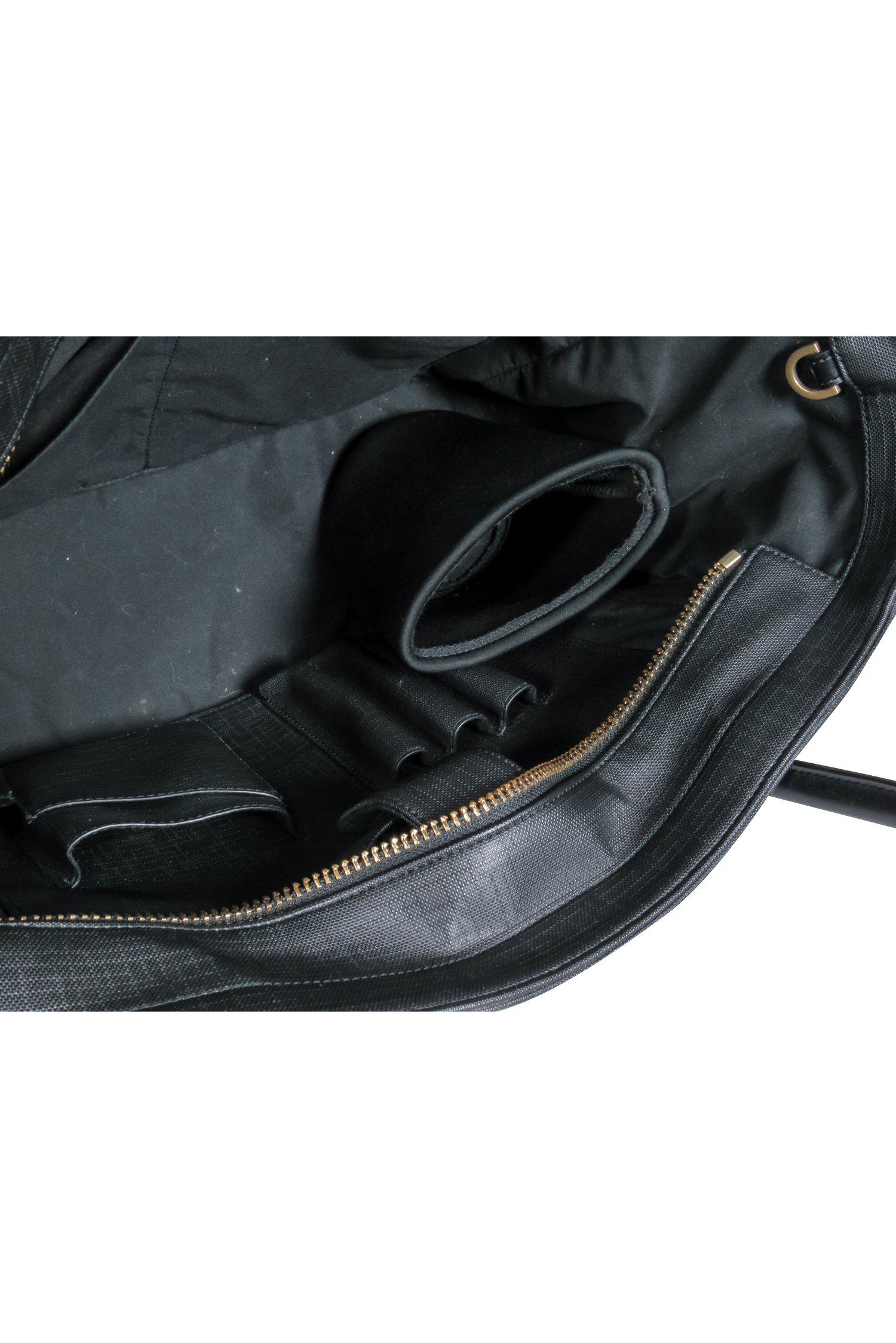 Dagne Dover - Stunning Black Large Textured Leather Tote Bag