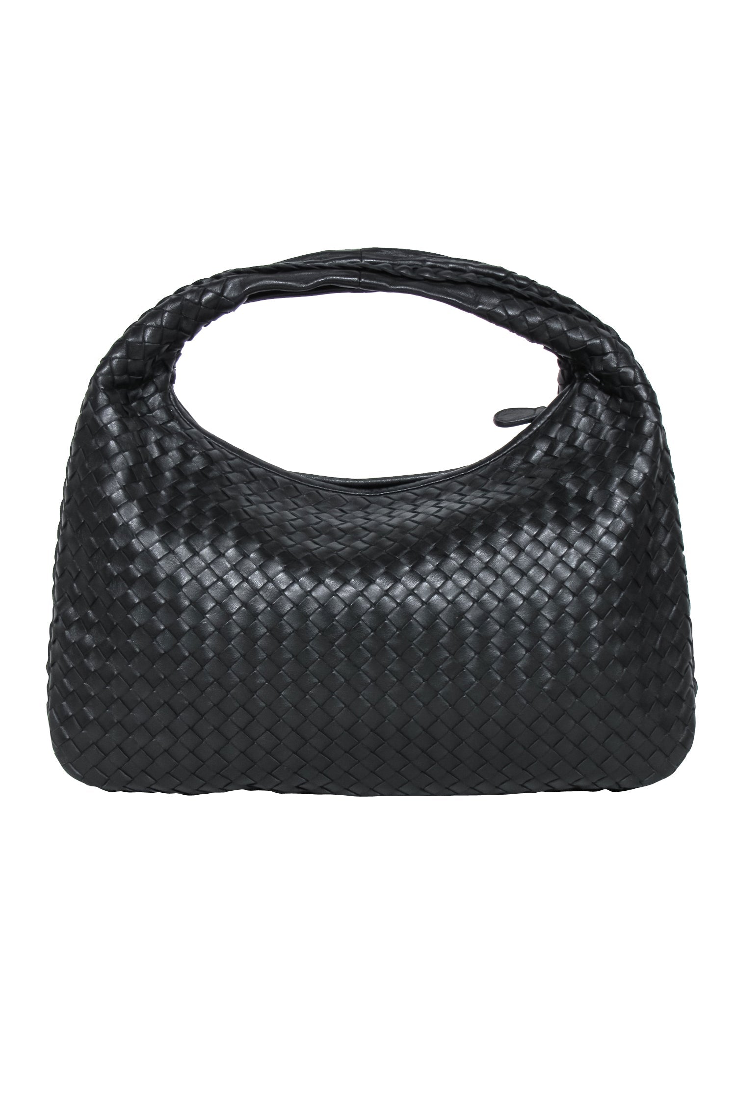 Bottega Veneta Black Intrecciato Woven Leather Hobo Bag - A Luxurious Italian Masterpiece