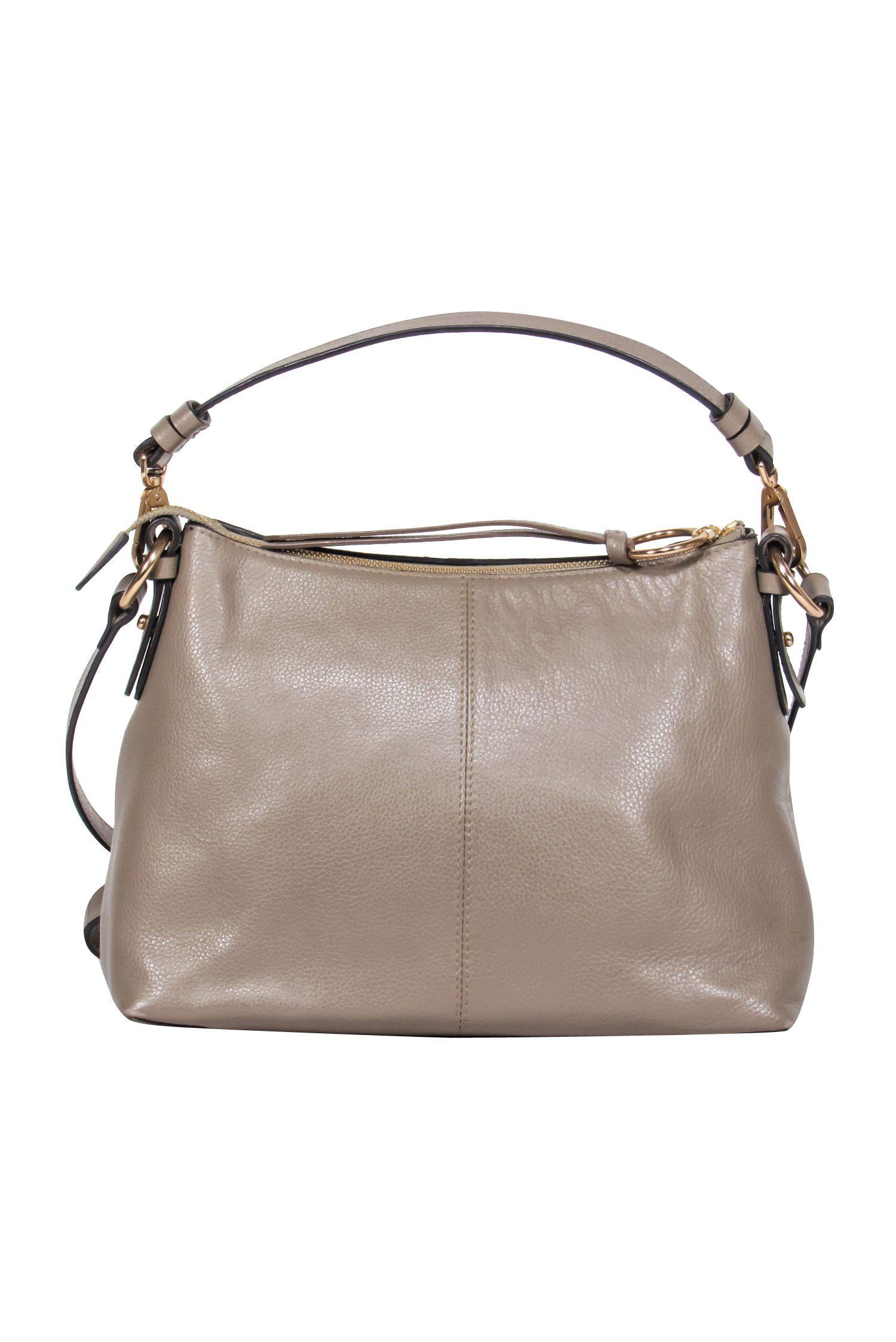 See by Chloe - Stunning Greenish Grey Pebbled Leather Crossbody with Hardware Design