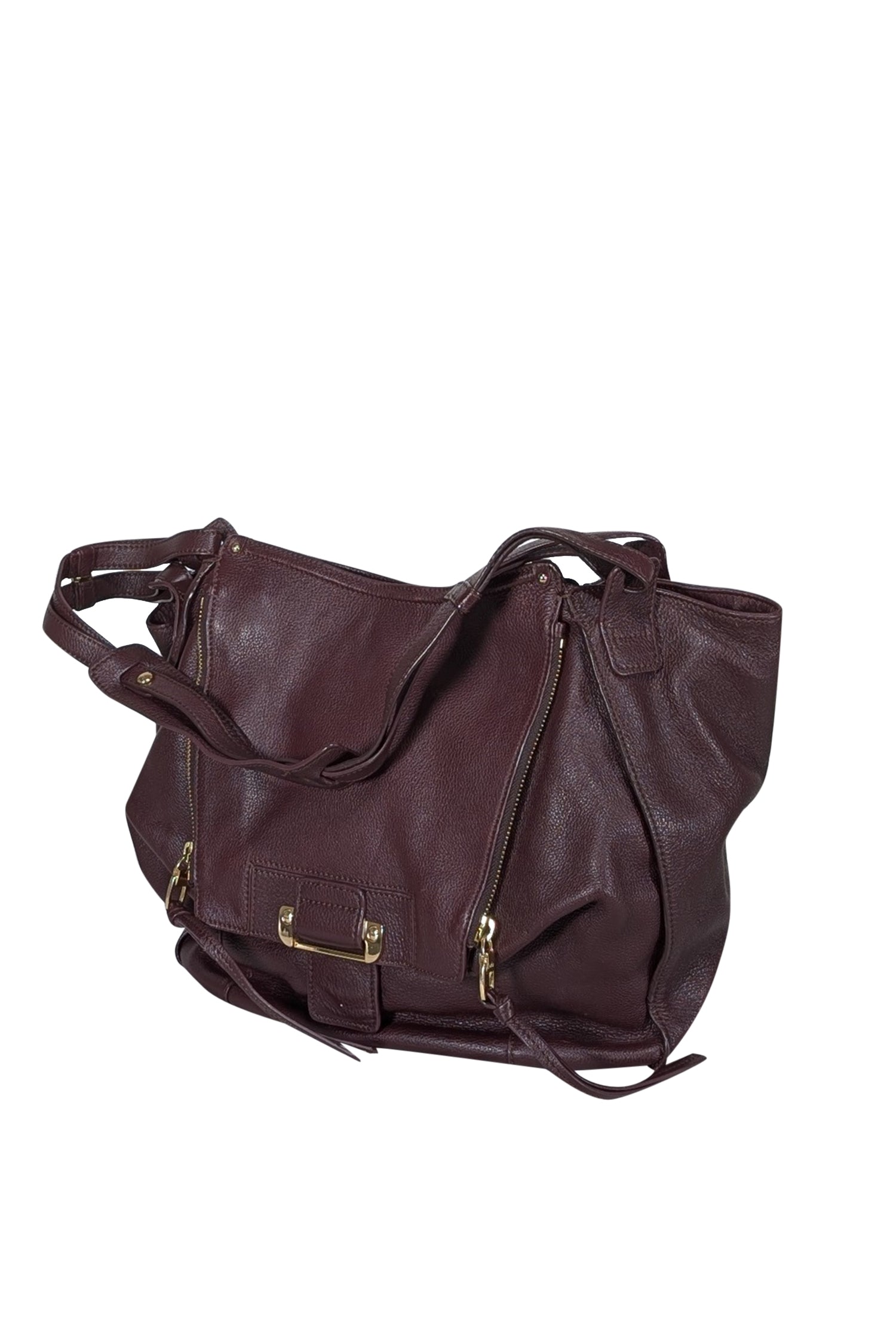Kooba Dark Maroon Leather Shoulder Bag - A Fashion Must-Have